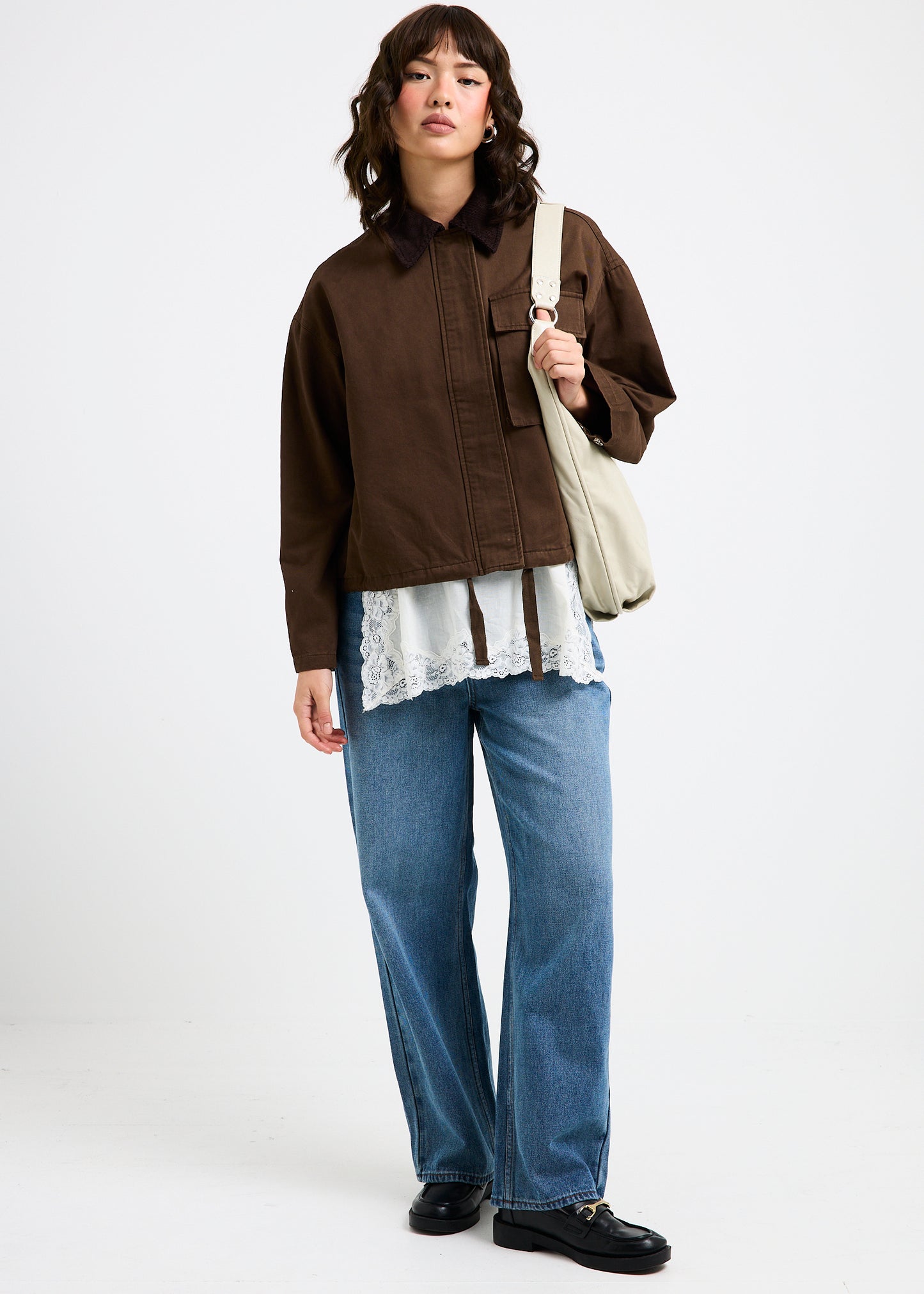 Alexa Mid Rise Denim Jeans Petite Relaxed