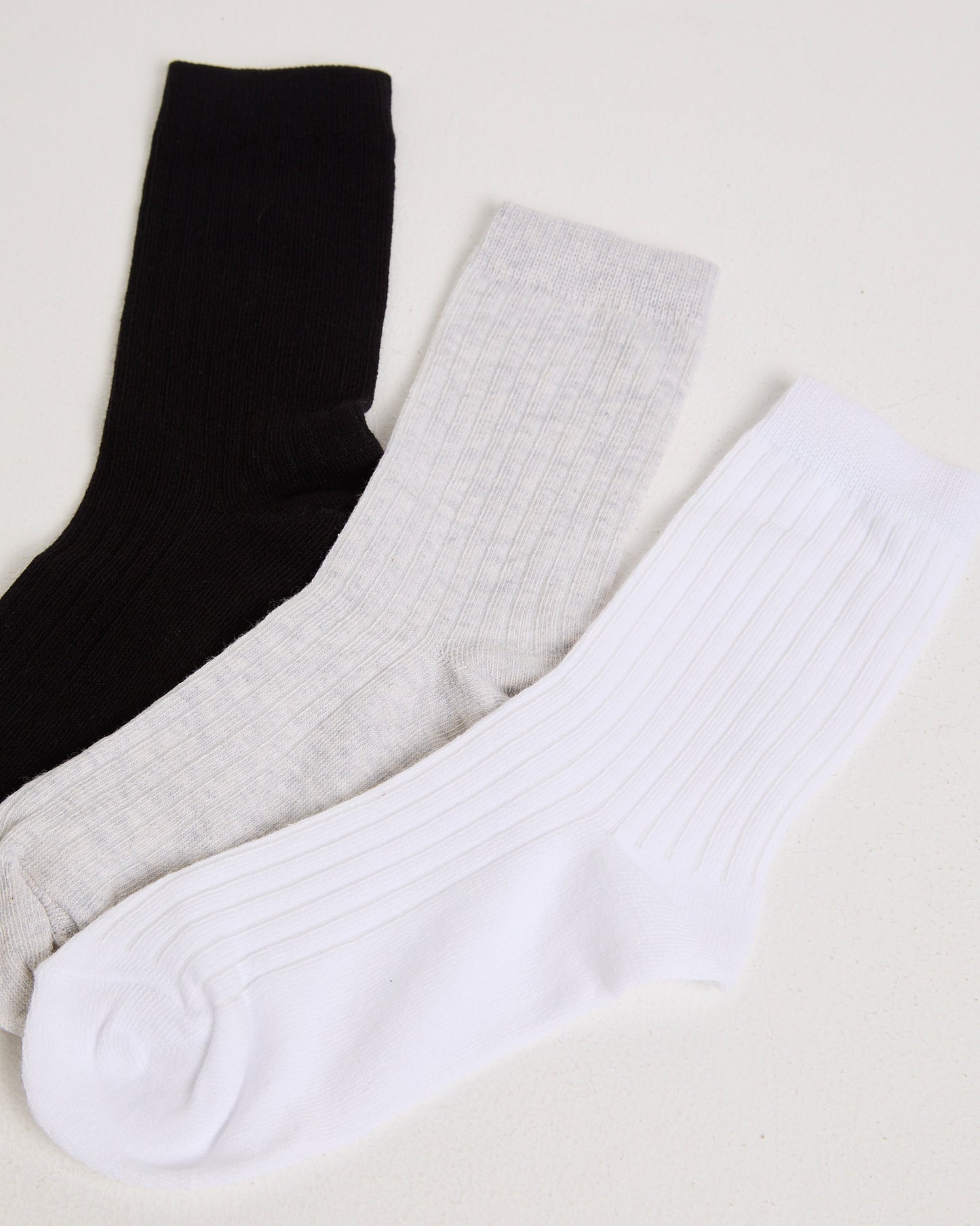 Rib Socks 3 Pack
