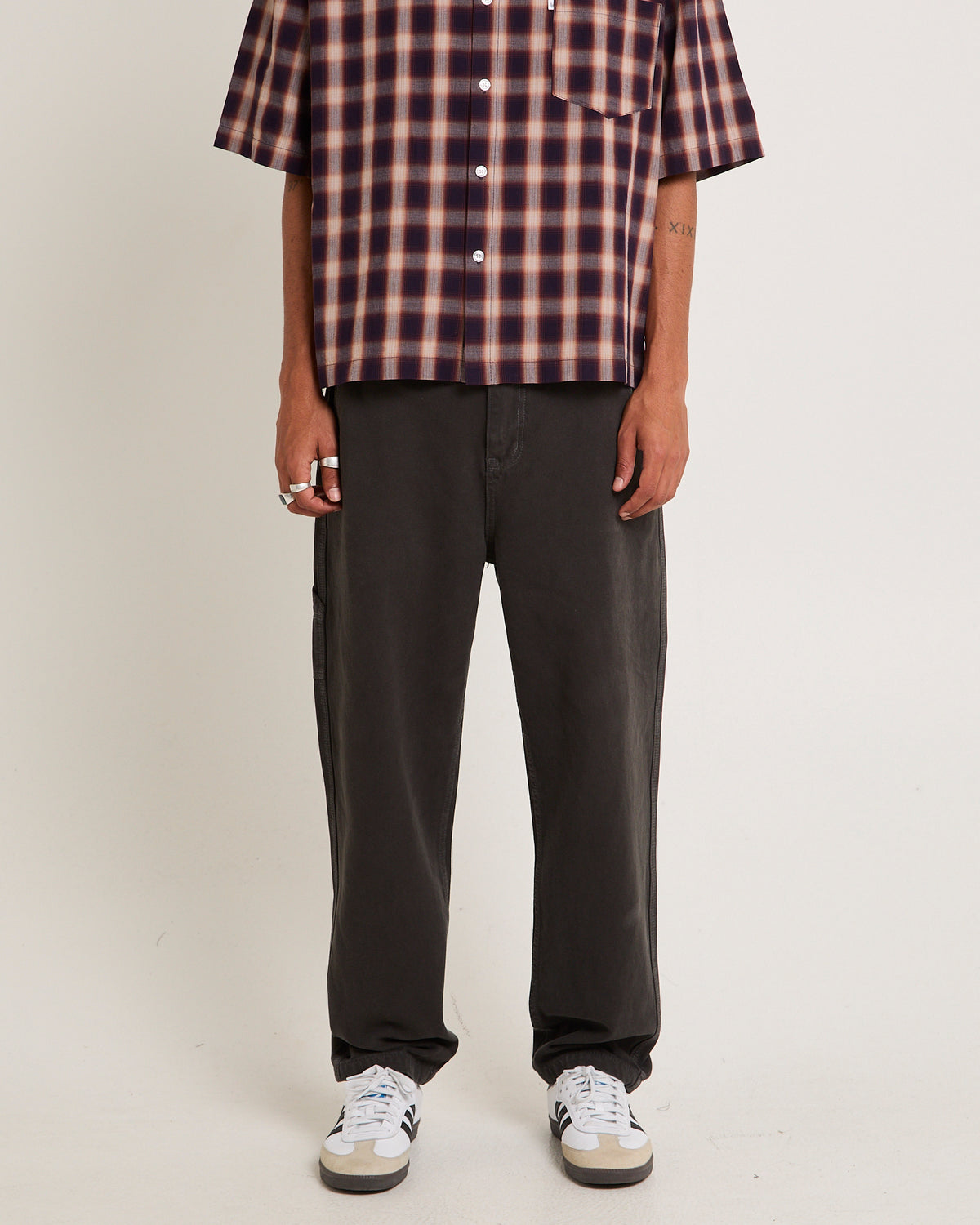 Canvas Carpenter Pants BLACK