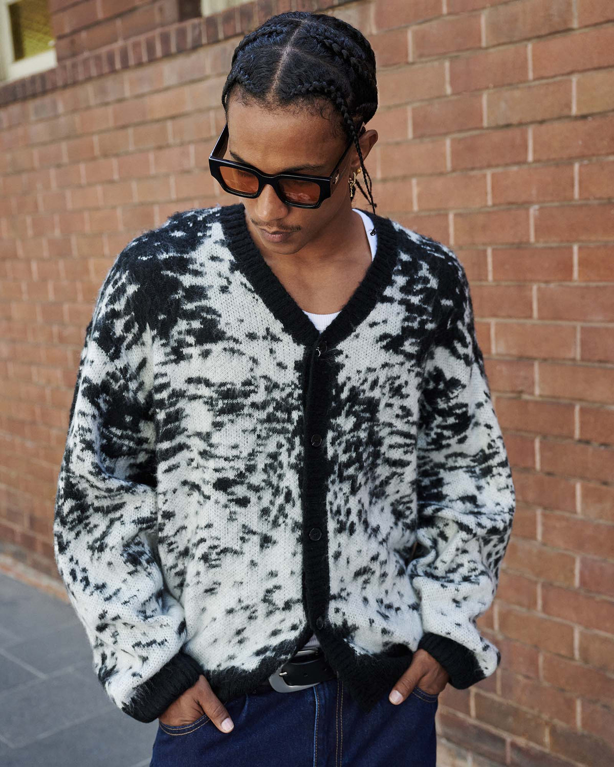 Yaris Cardigan BLACK/WHITE