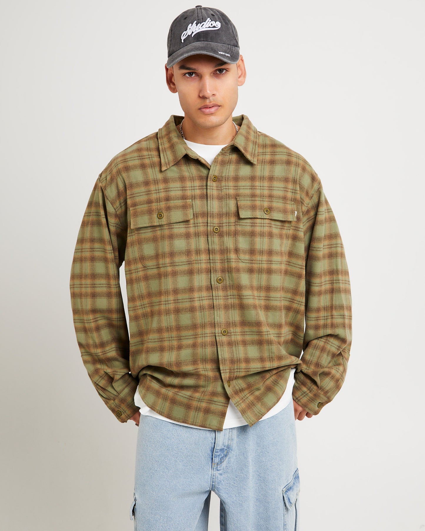 Plaid Long Sleeve Overshirt