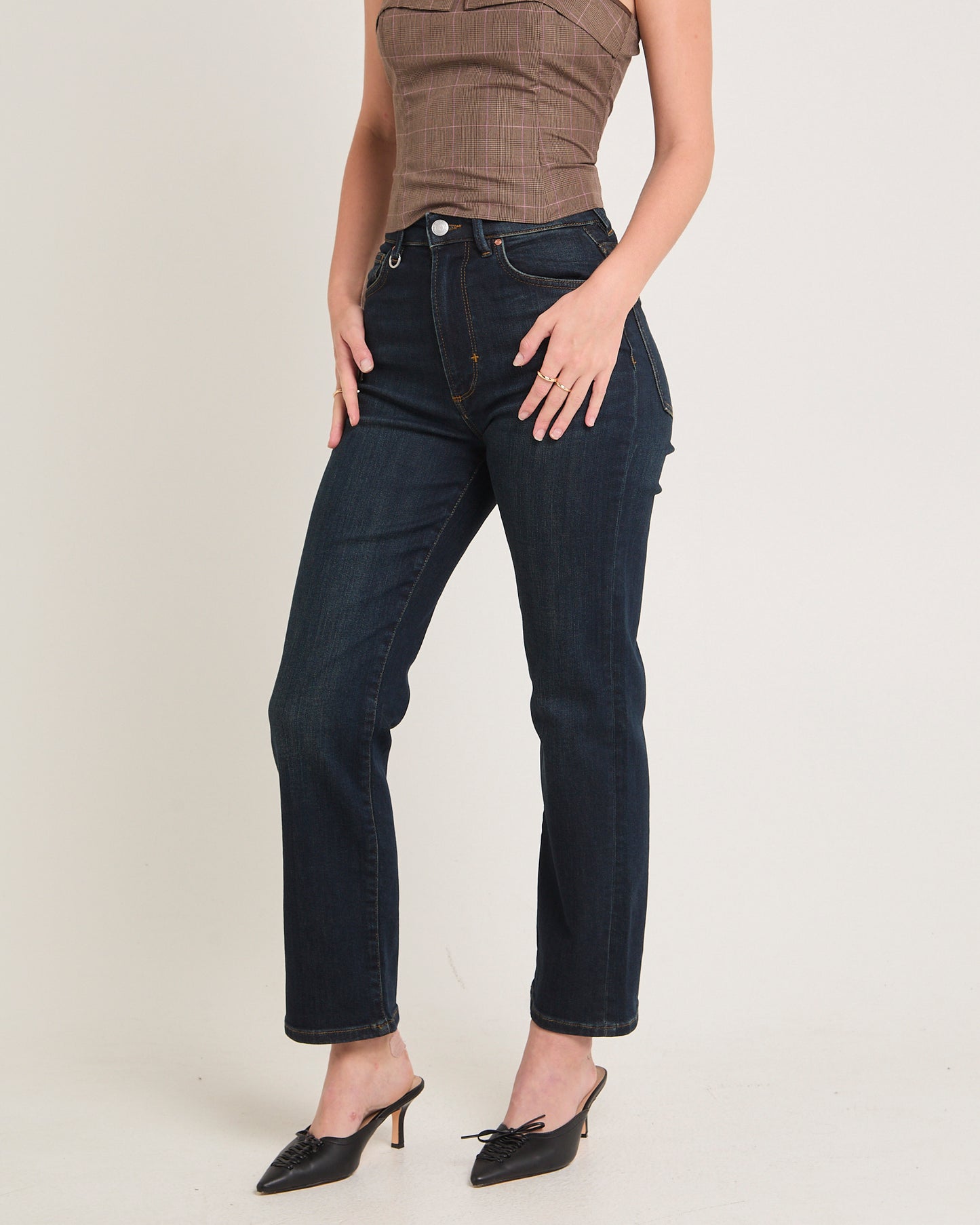 Nico Straight Denim Jeans Selene