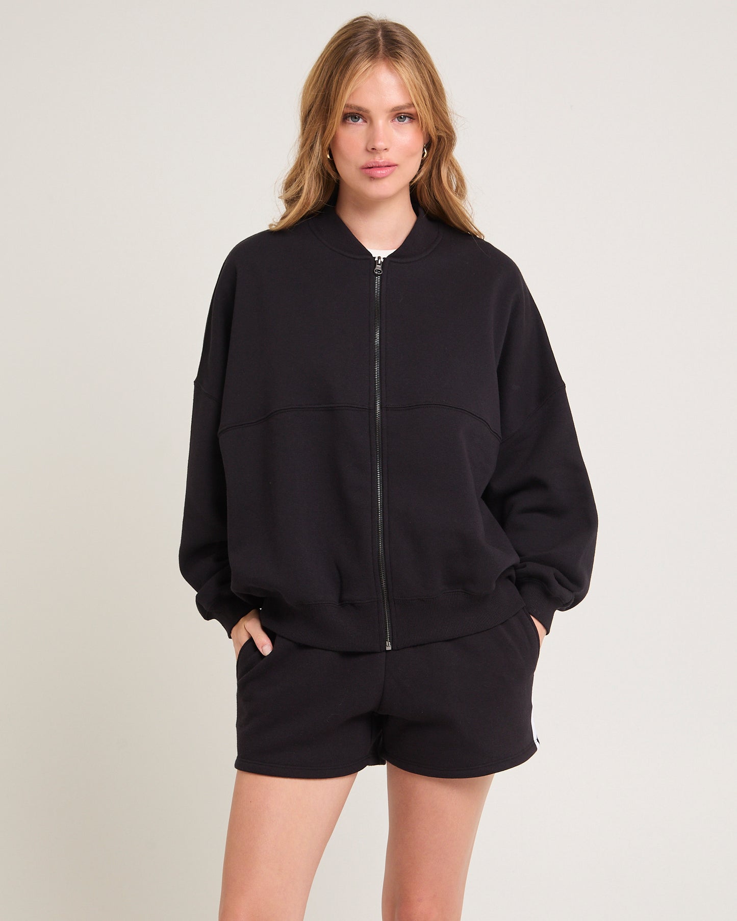 Subtitled Zip Bomber Jacket