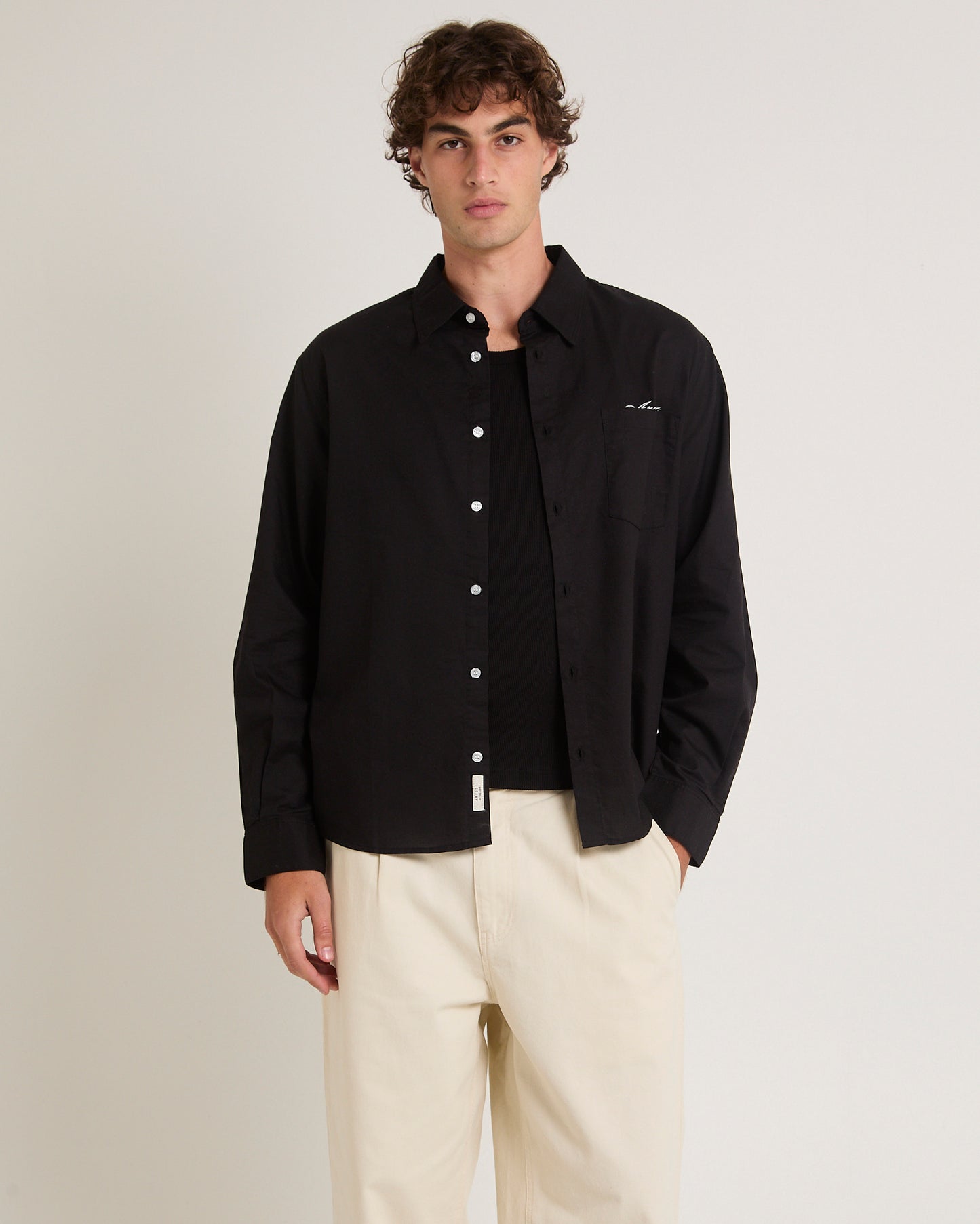 Script Oxford Long Sleeve Shirt