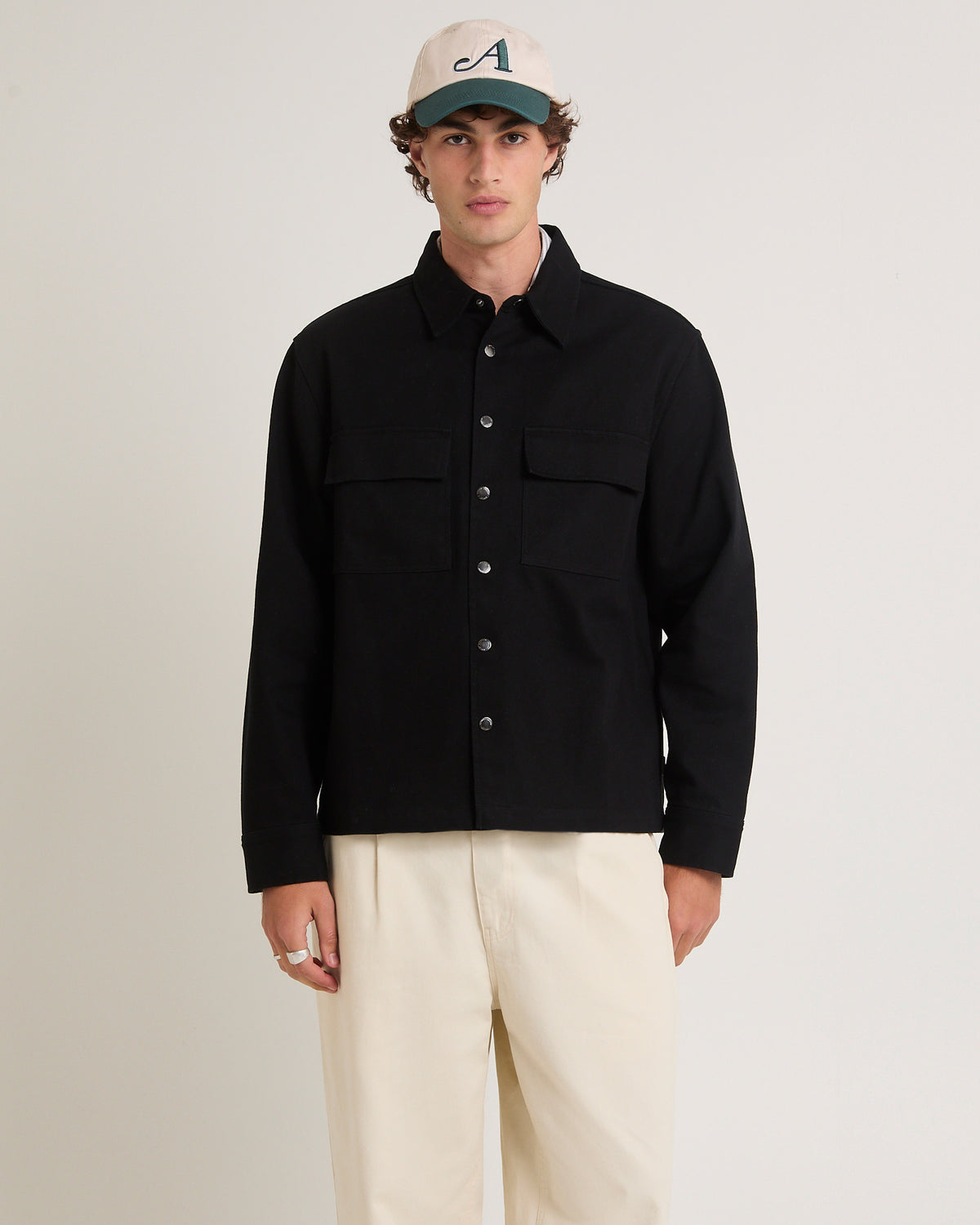 Clement Long Sleeve Overshirt BLACK
