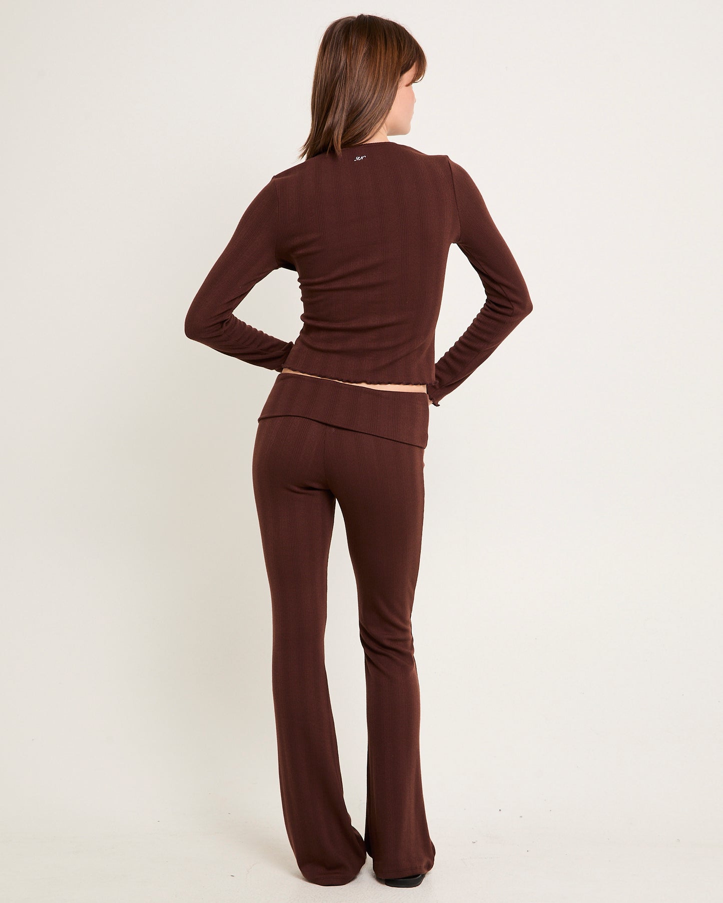 Mia Pointelle Fold Lounge Pants