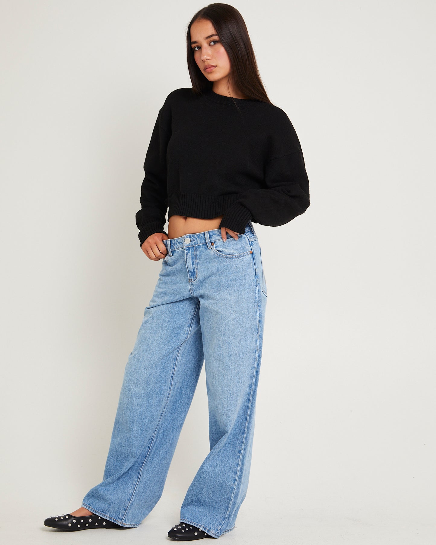 Low Farrah Baggy Denim Jeans Blue River