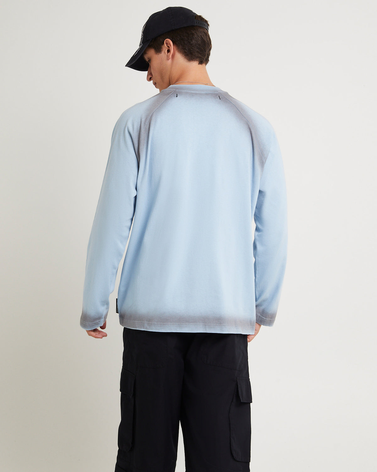 Liminal Sprayed Long Sleeves Shirt BLUE