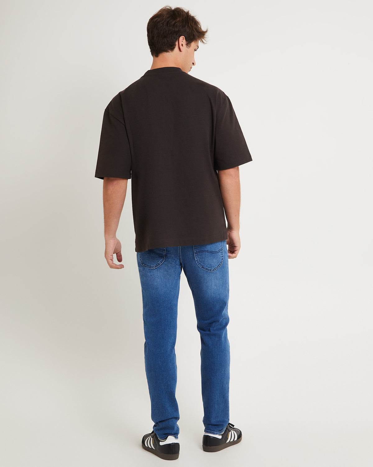 L-Three Relaxed Tapered Denim Jeans Maker Indigo