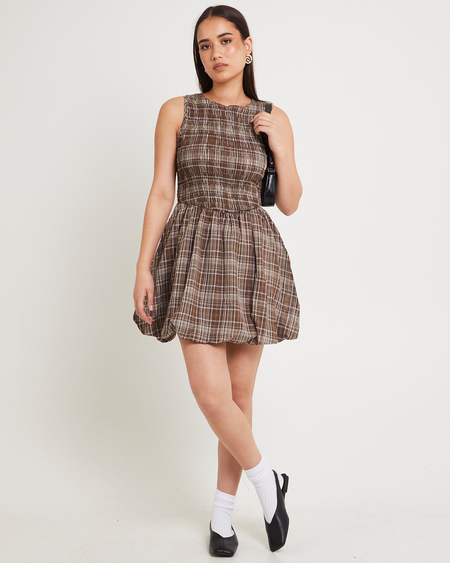 Juno Check Mini Dress