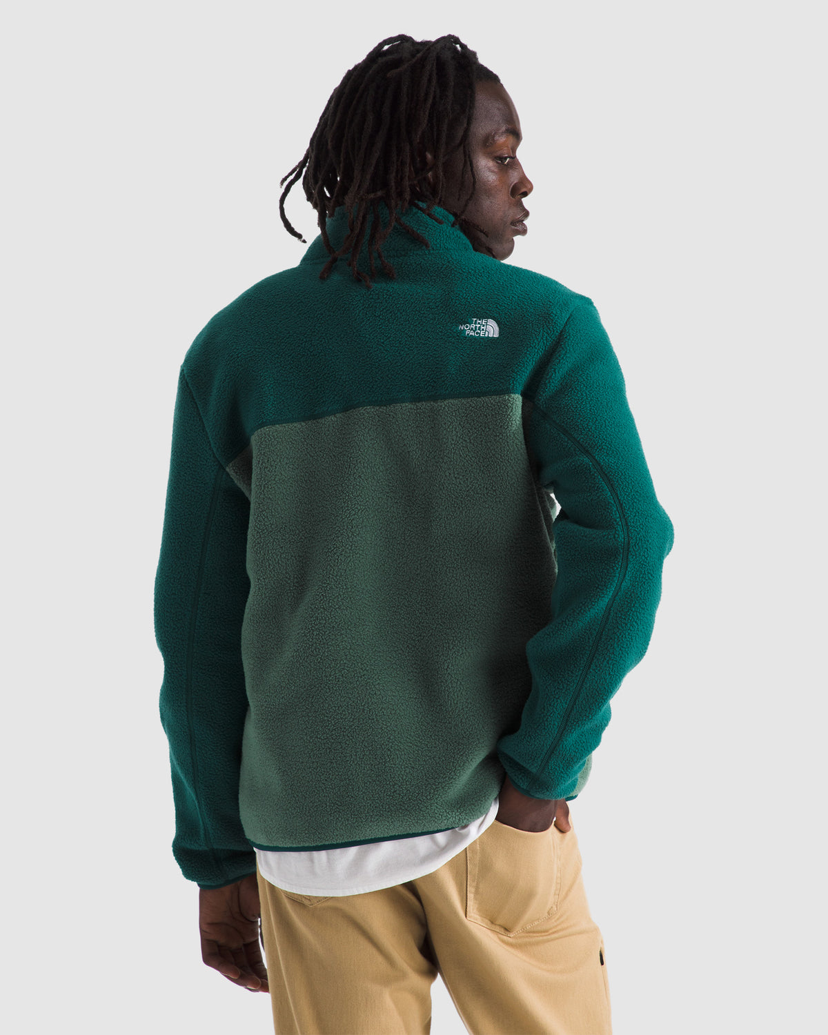 Men's Yumiori 1/4 Zip Jacket Duck Green/Deep Nori/