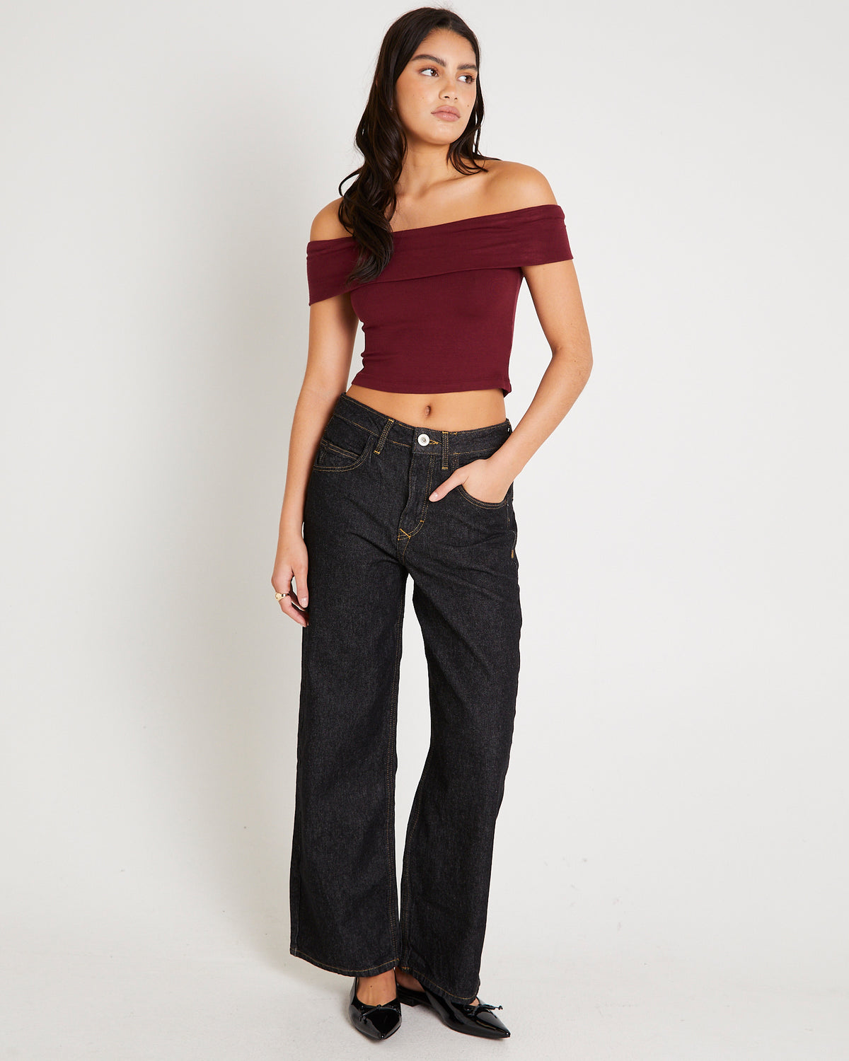 BDG Jaya Baggy Denim Jeans RINSE BLACK