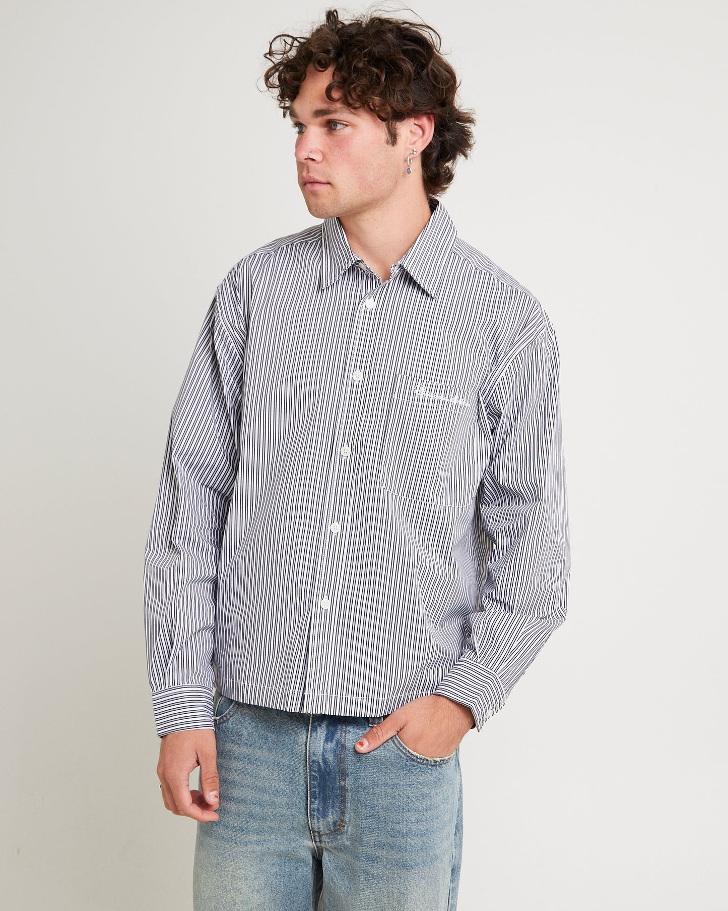 Miami Striped Long Sleeve Shirt