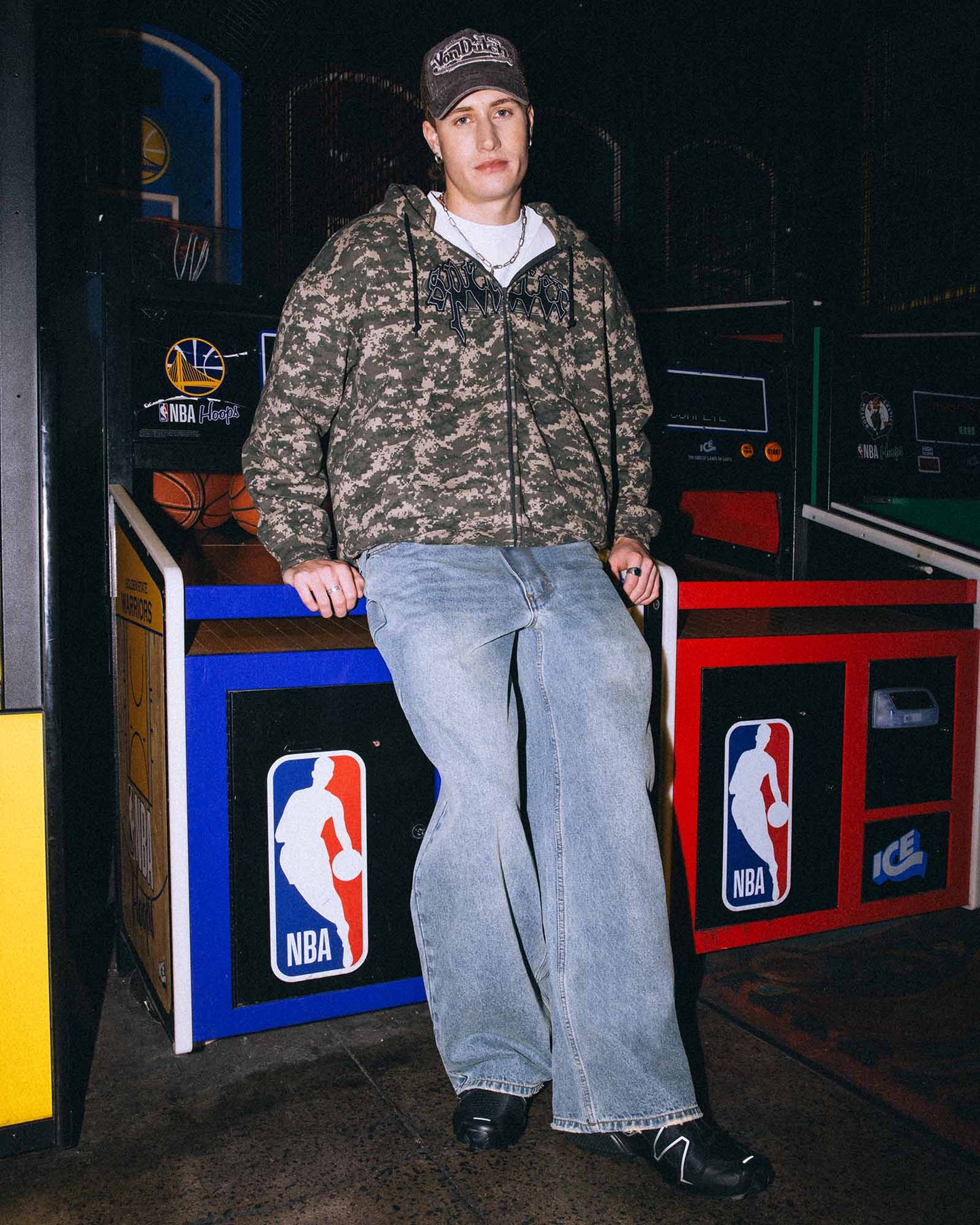 Nichols Camo Zip Hoodie