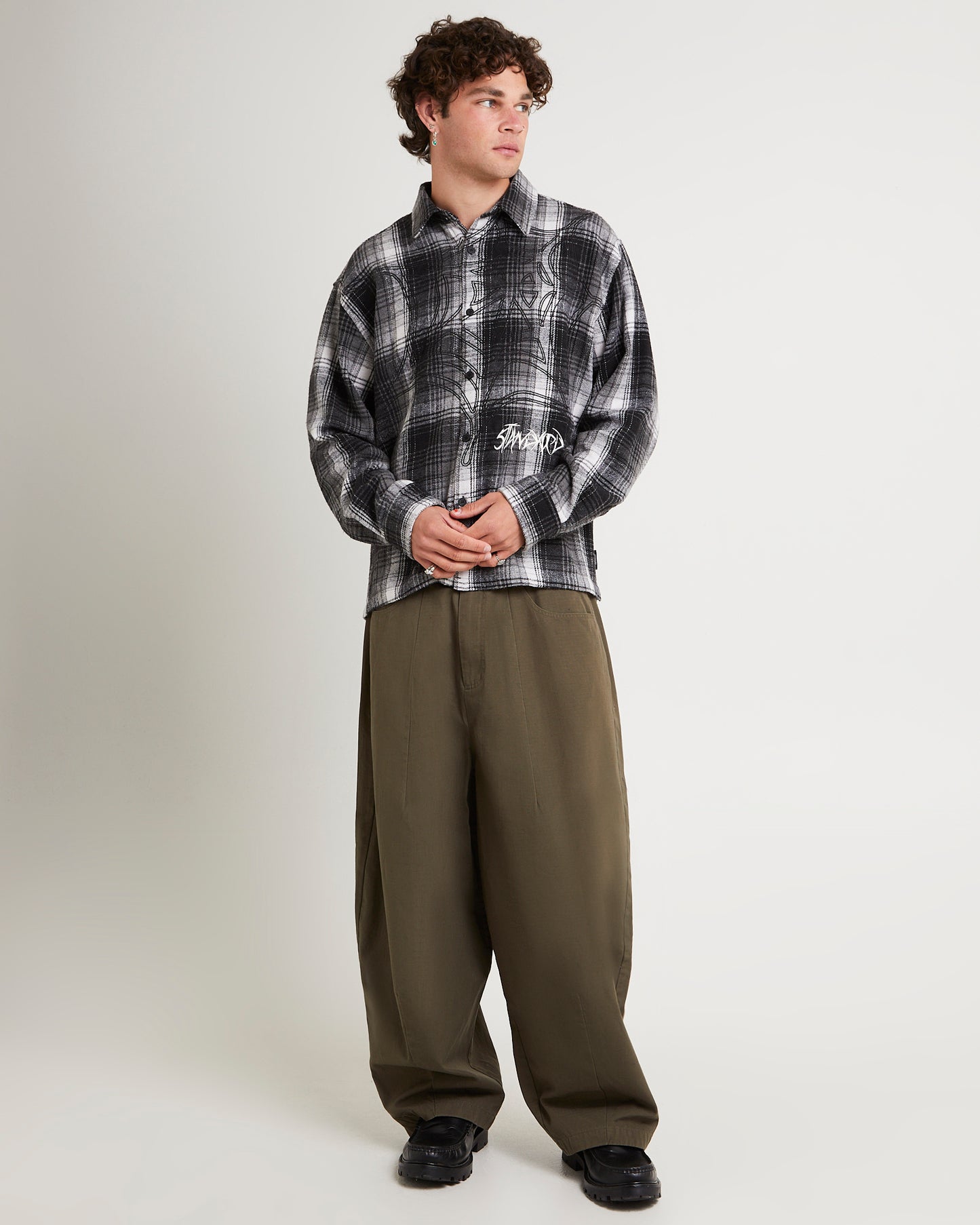 Web Long Sleeve Flannel Shirt