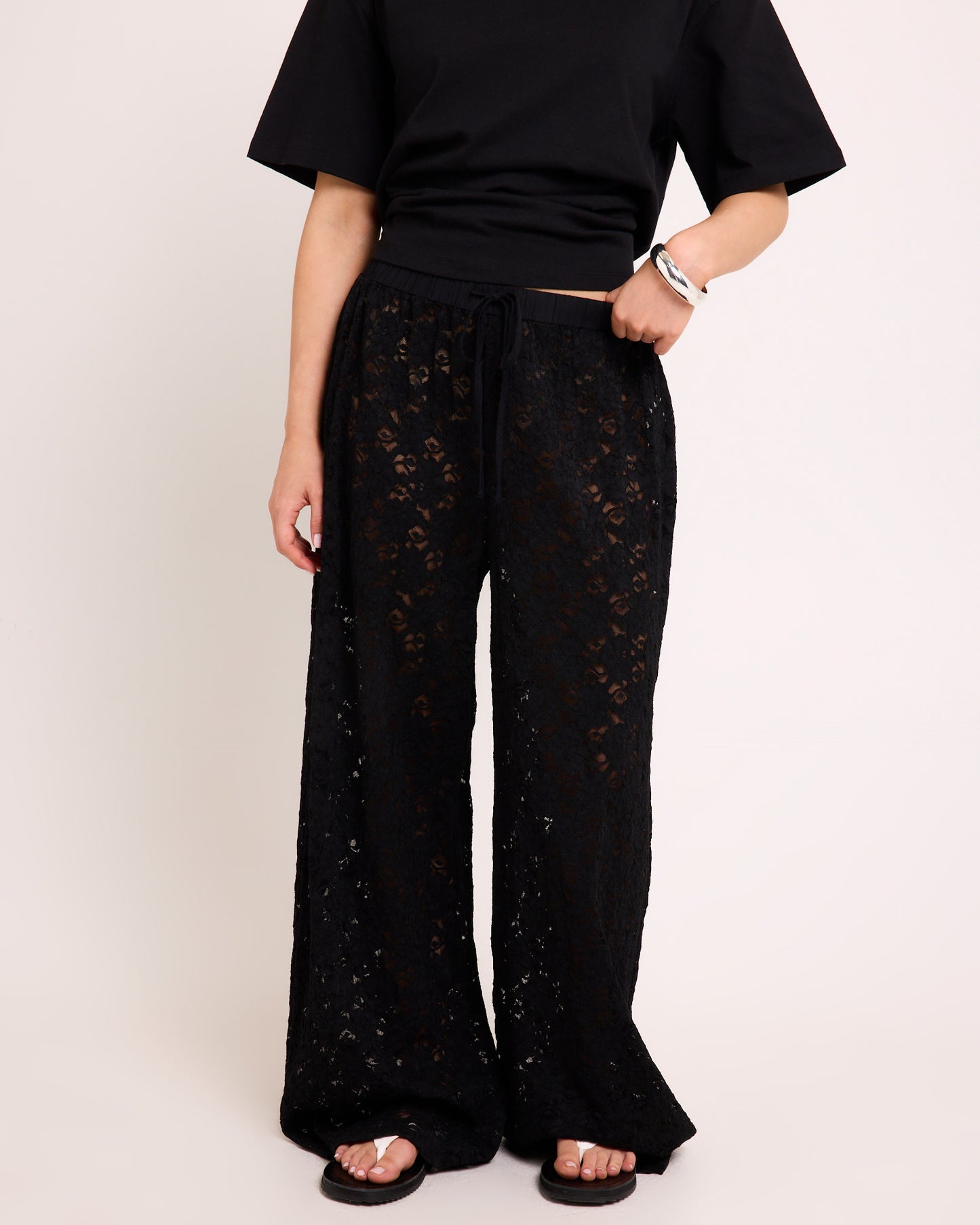 Jasmine Lace Relaxed Pants