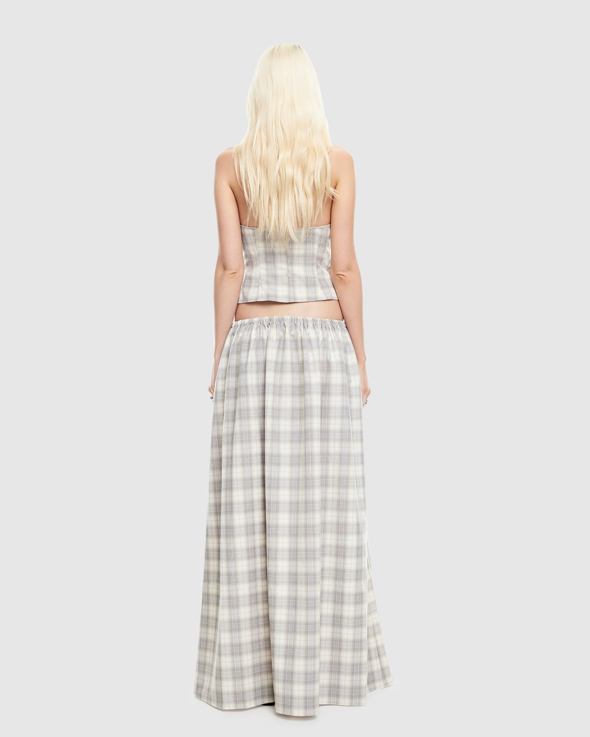 Sweet Escape Cami SMOKE PLAID