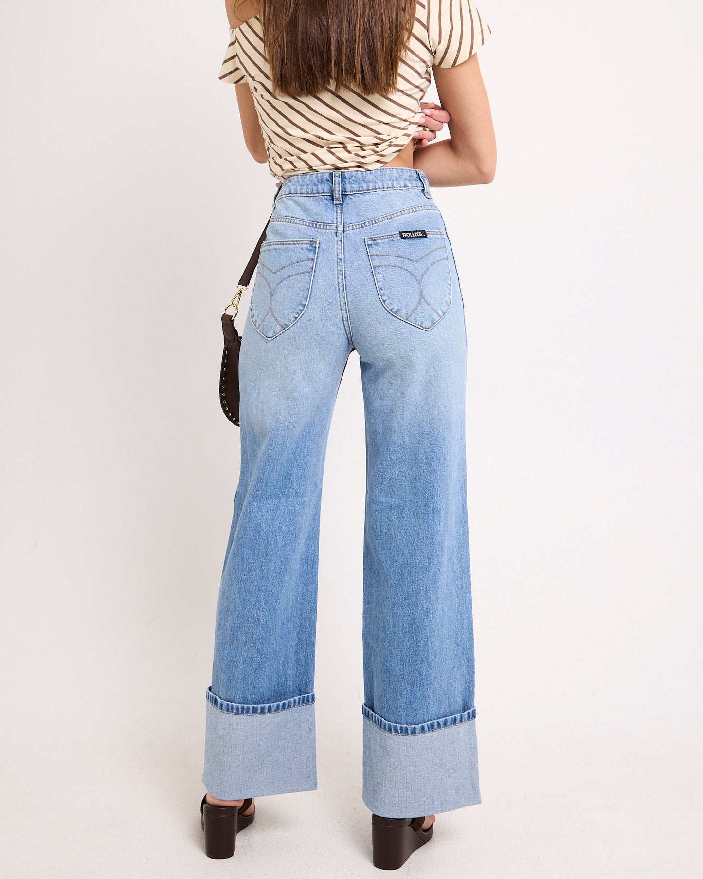 Sailor Denim Jeans Long Brad Blue Cuff