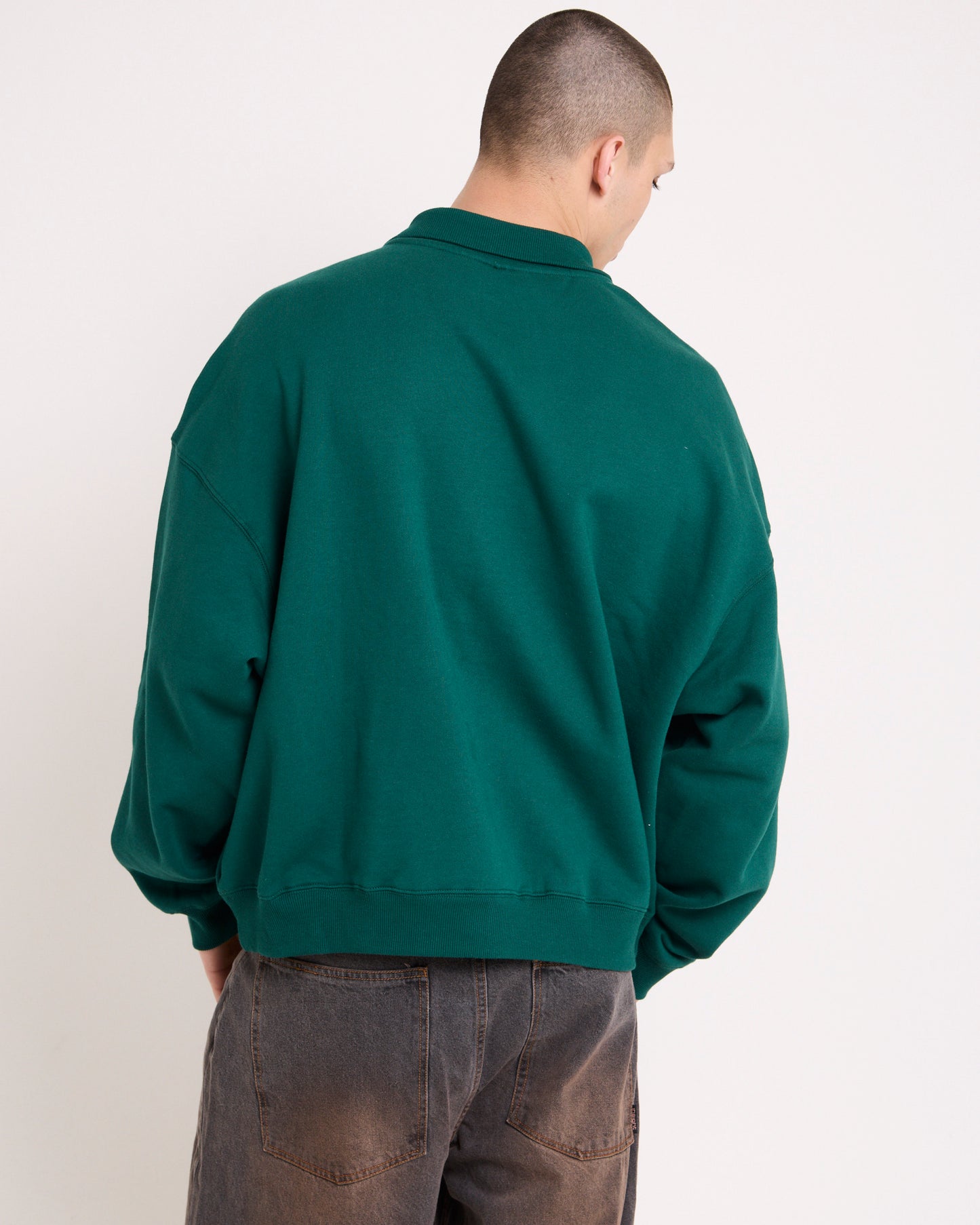 Yankees Half Zip Collared