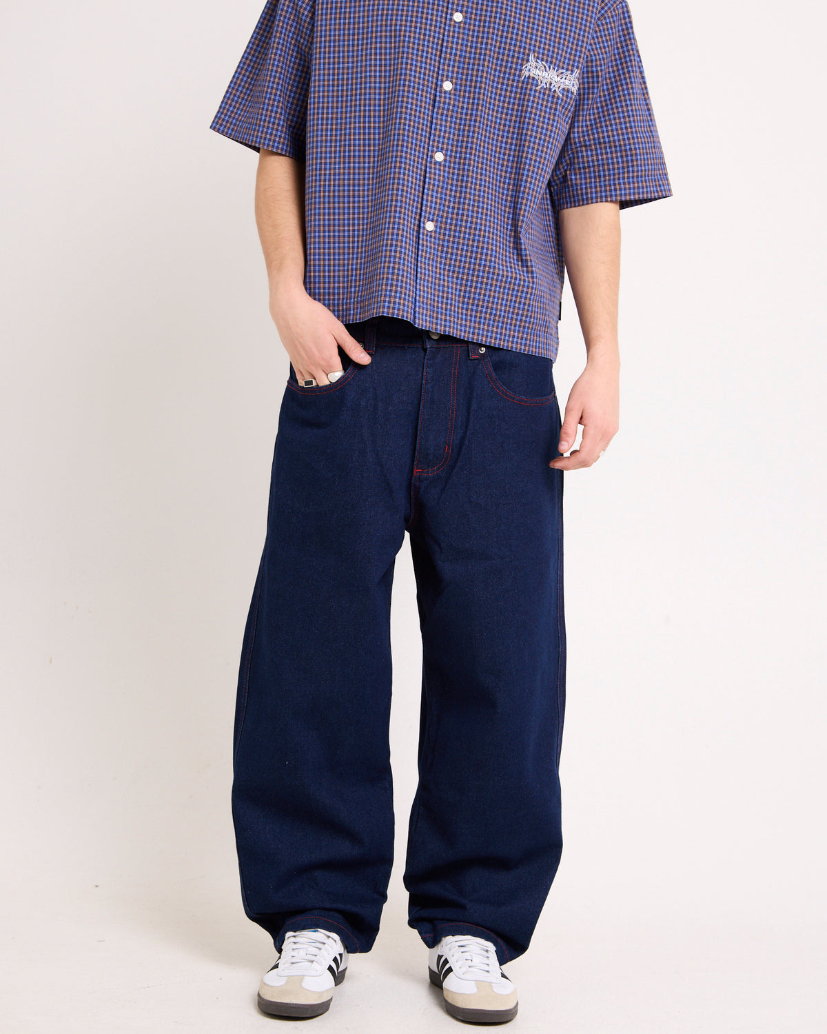 Sticker Wide Boy Denim Jeans