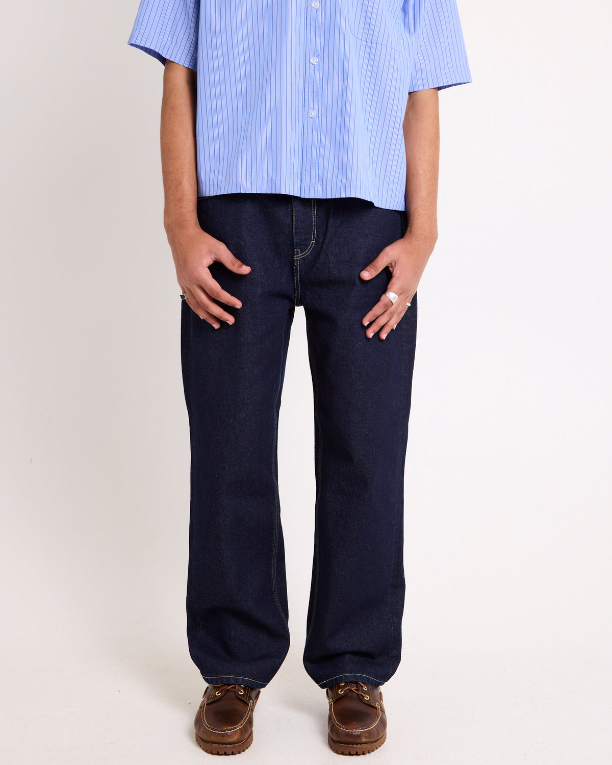 L-Four Baggy Denim Jeans RINSE INDIGO