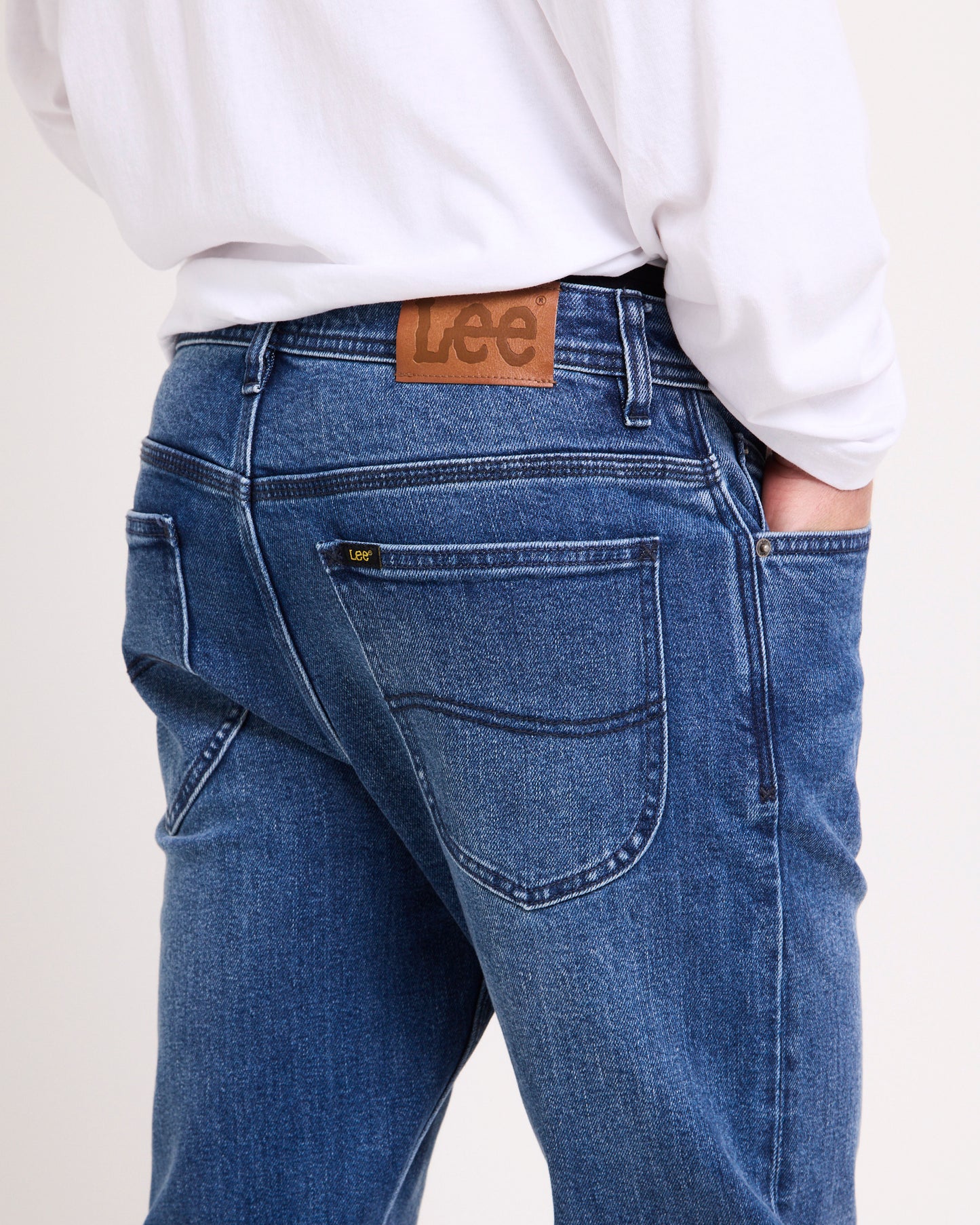 L-Three Straight Denim Jeans