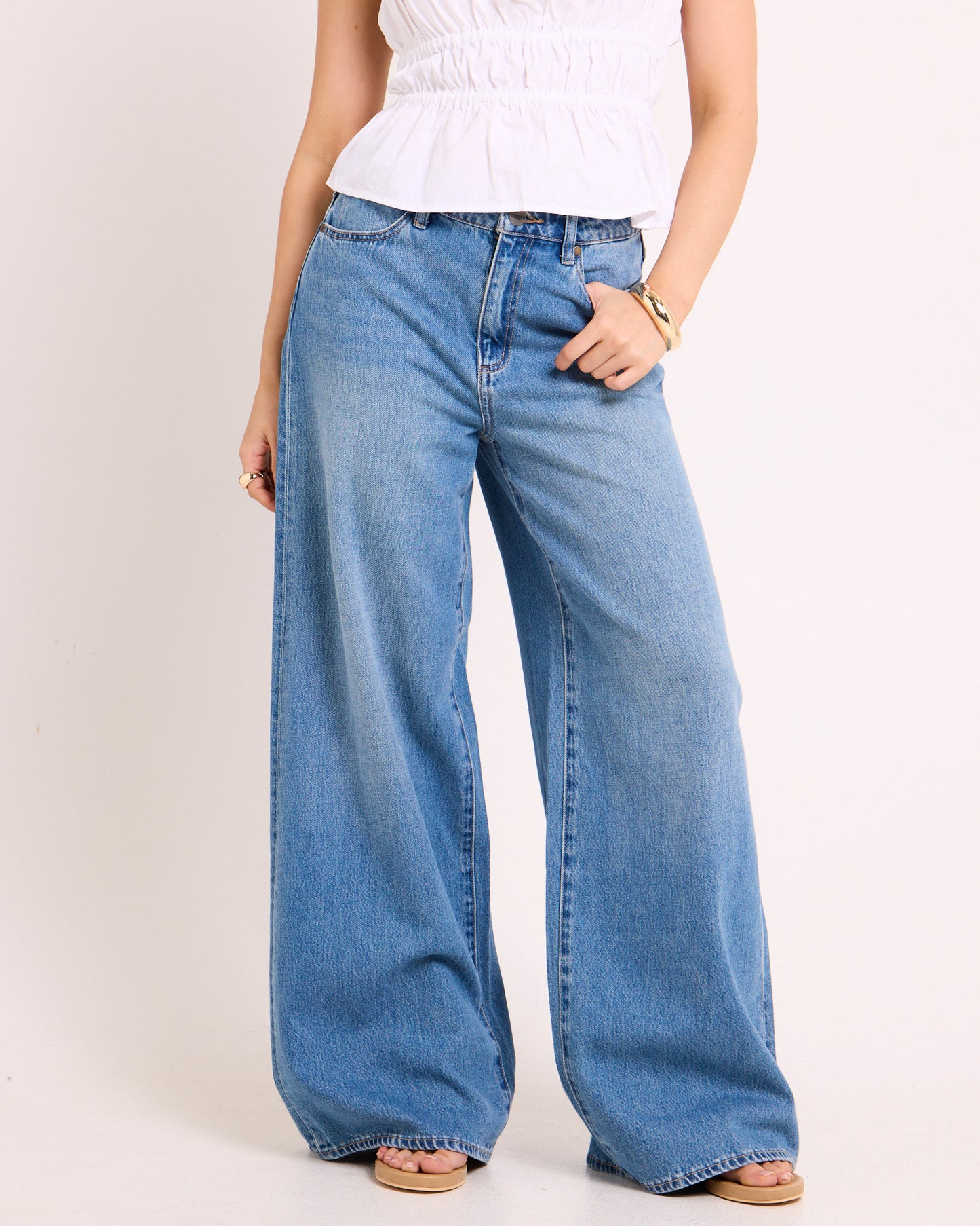 Mid Stevie Relaxed Denim Jeans