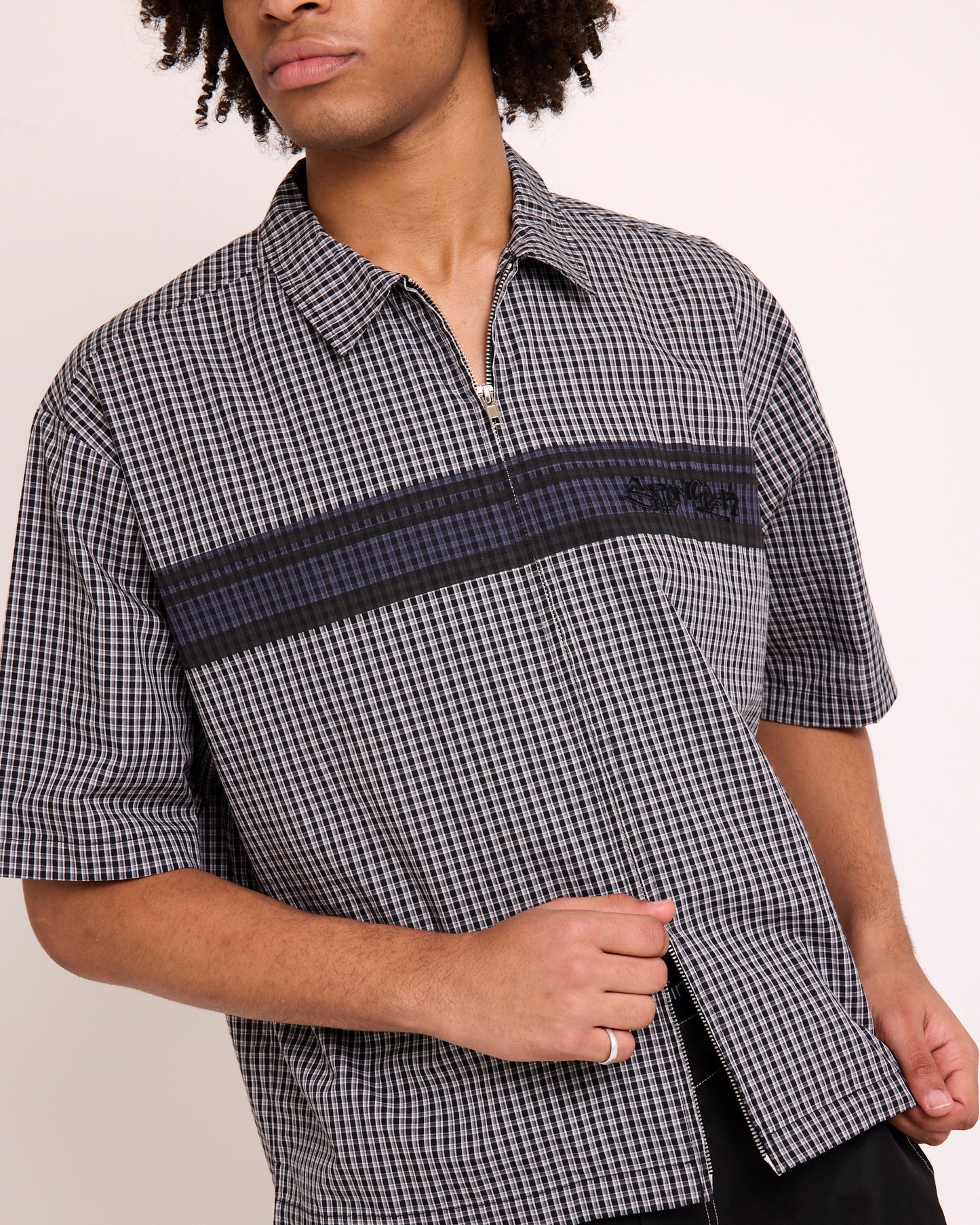 Wilson Print Short Sleeve Zip Shirt