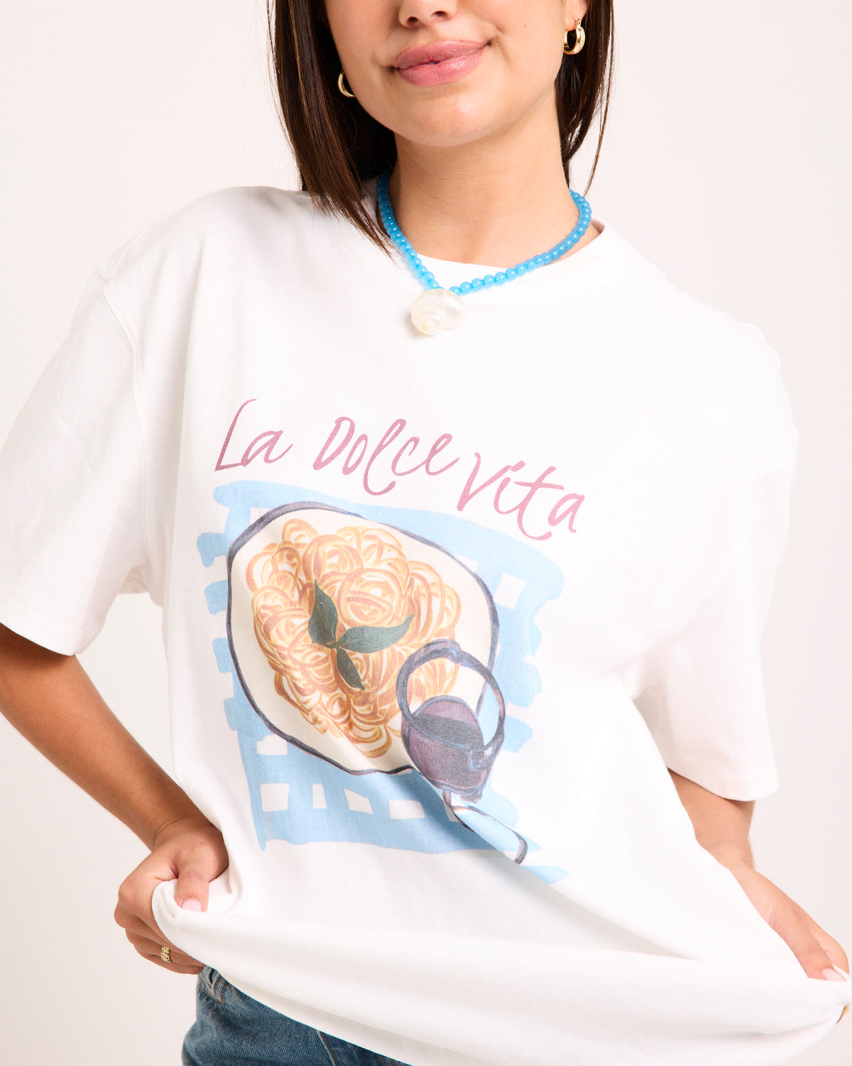 La Dolce Vita Short Sleeve T-Shirt WHITE