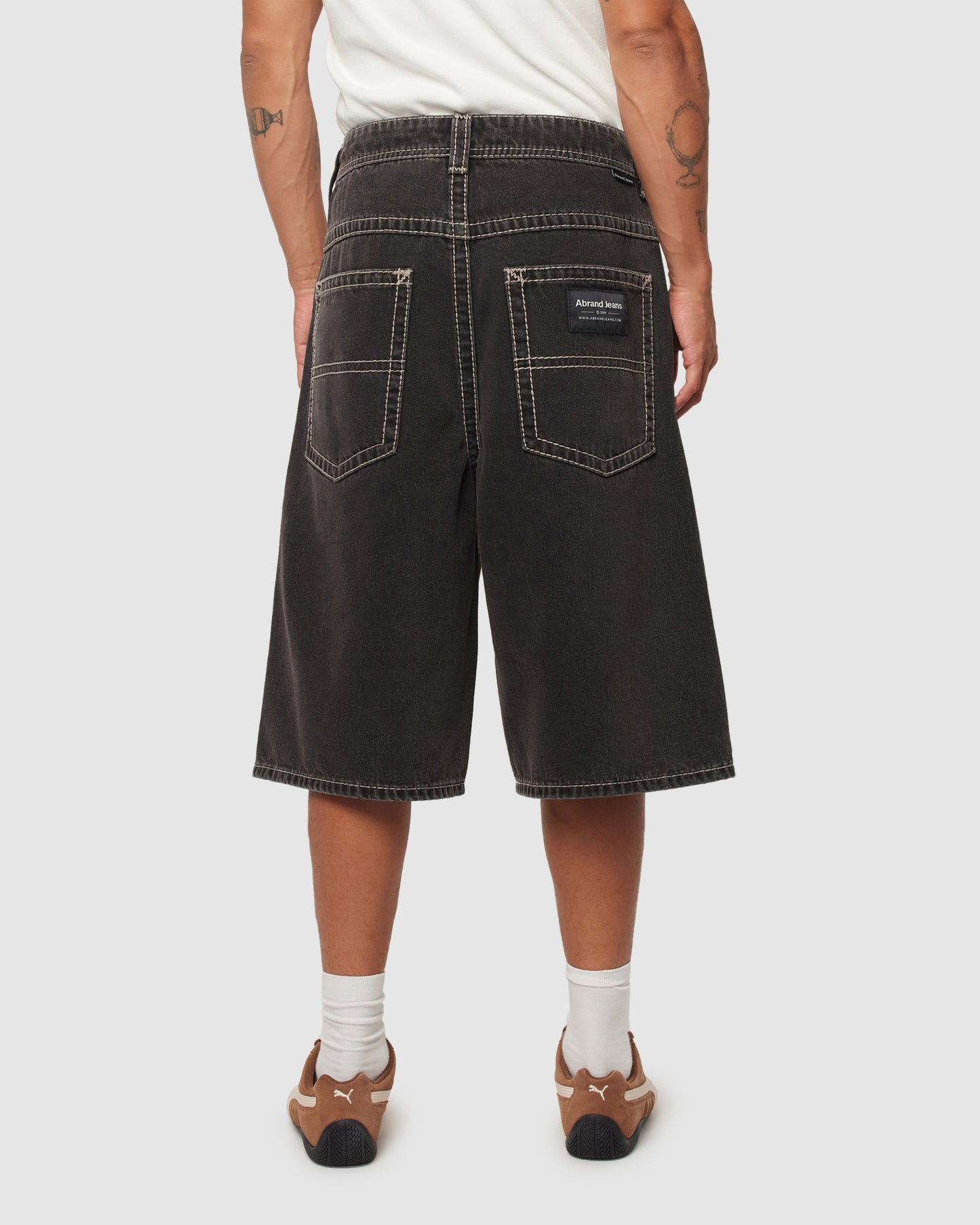 A6 Big Stitch Denim Shorts Frank