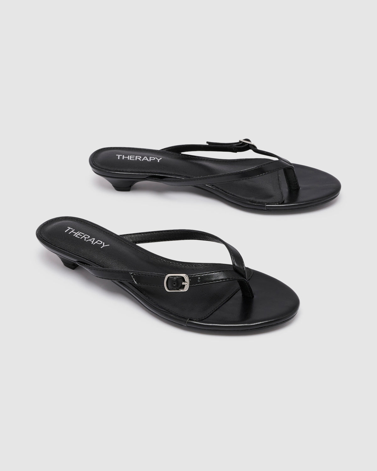 Noir Thong Heels BLACK