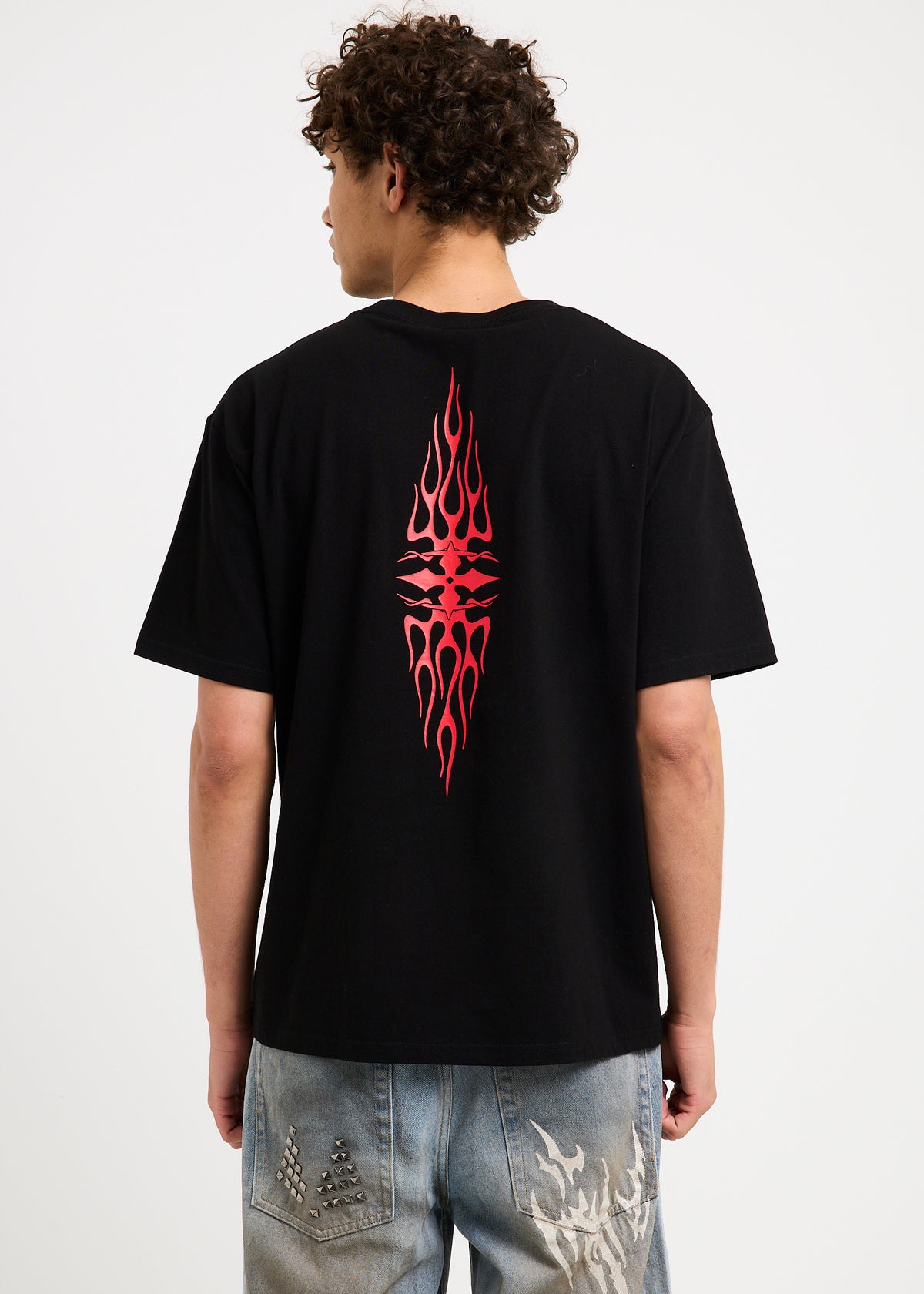 Stacked Short Sleeve T-Shirt BLACK