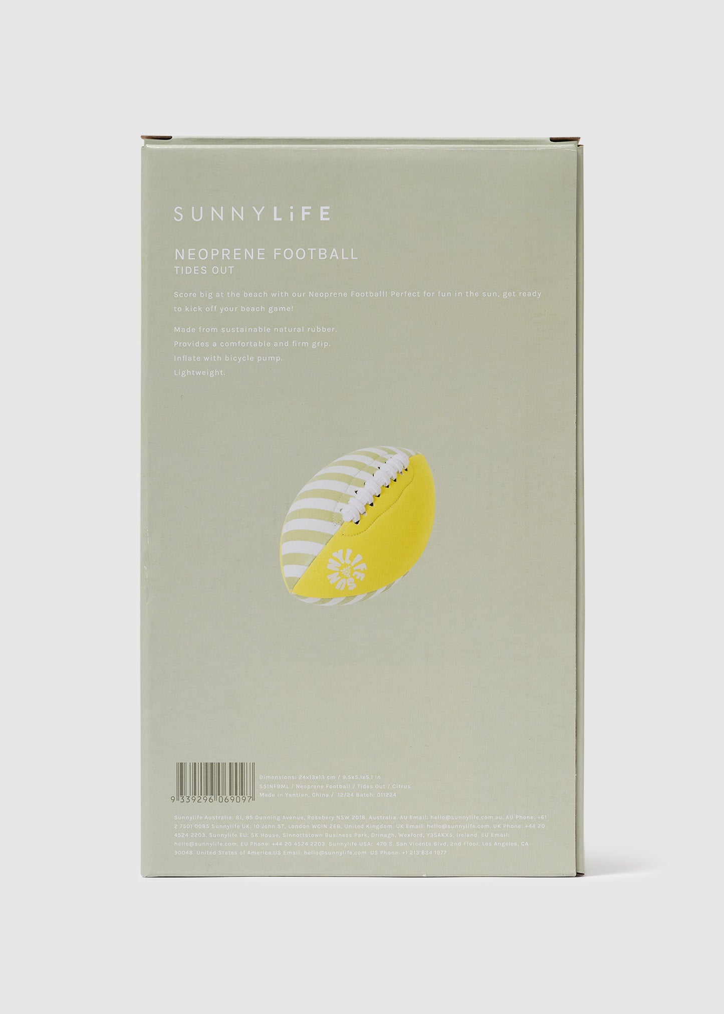 Neoprene Football  Tides Out