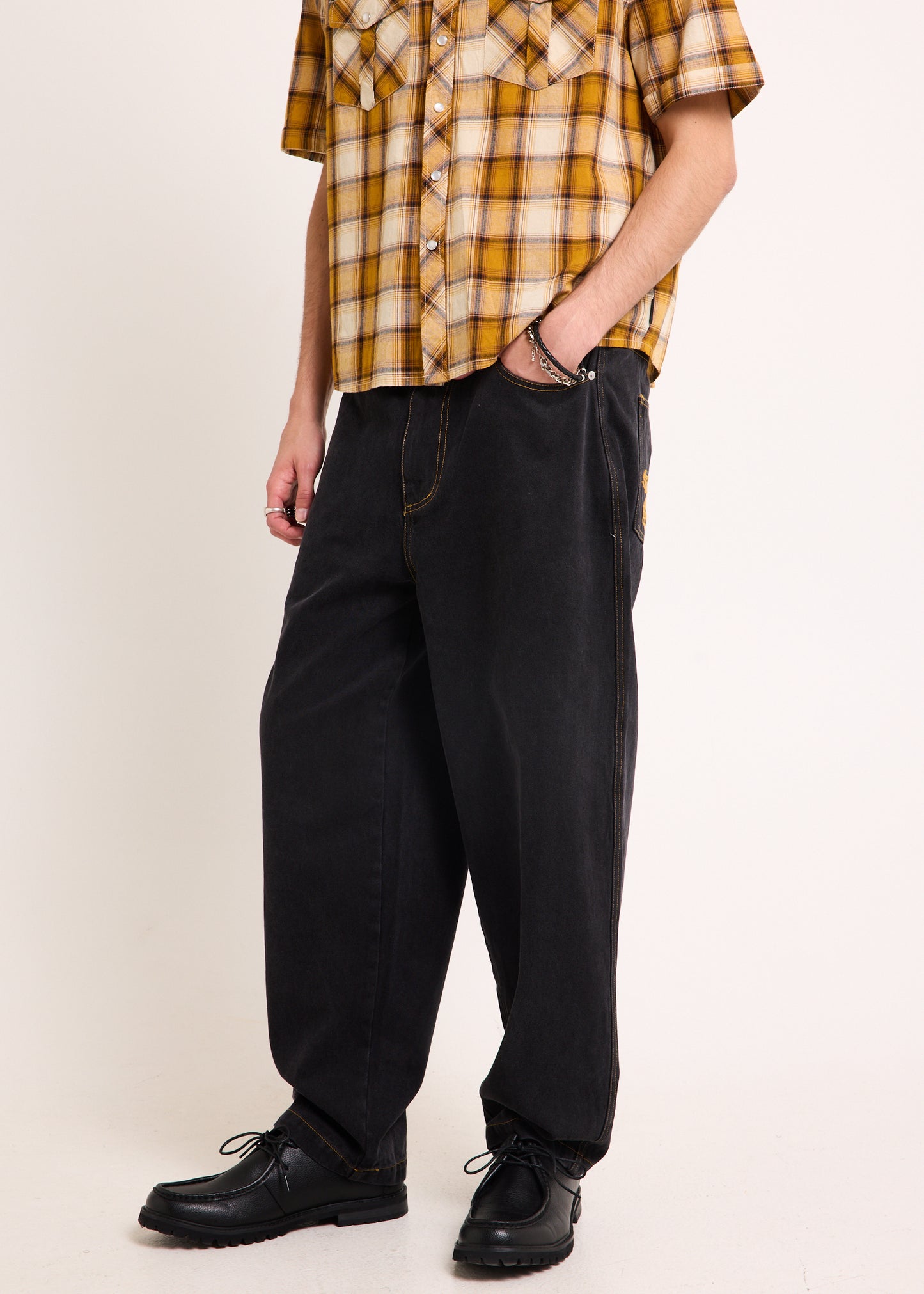 Sticker Wide Boy Denim Jeans