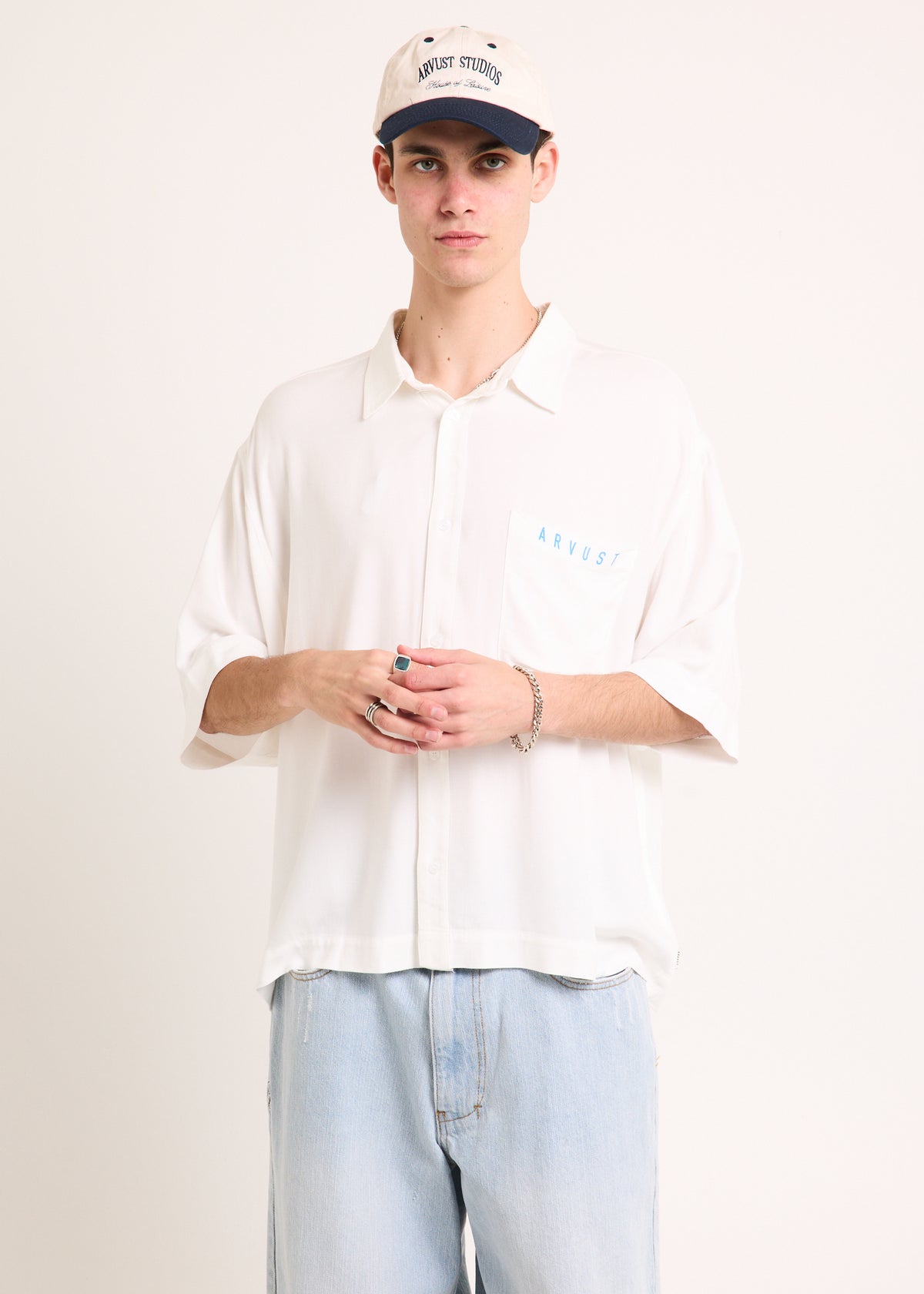 Sail Cropped Shirt WHITE
