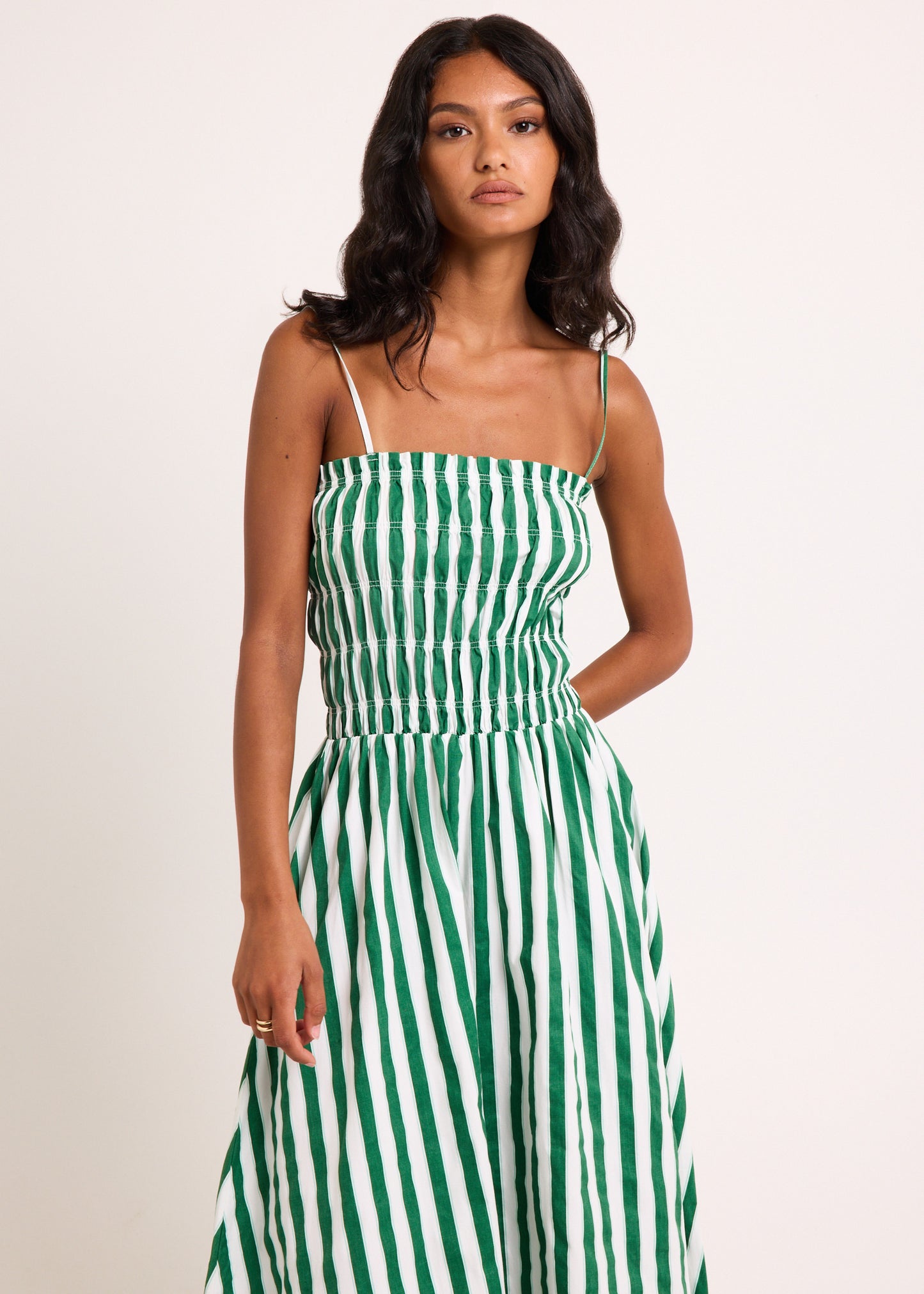 Manon Shirred Maxi Dress