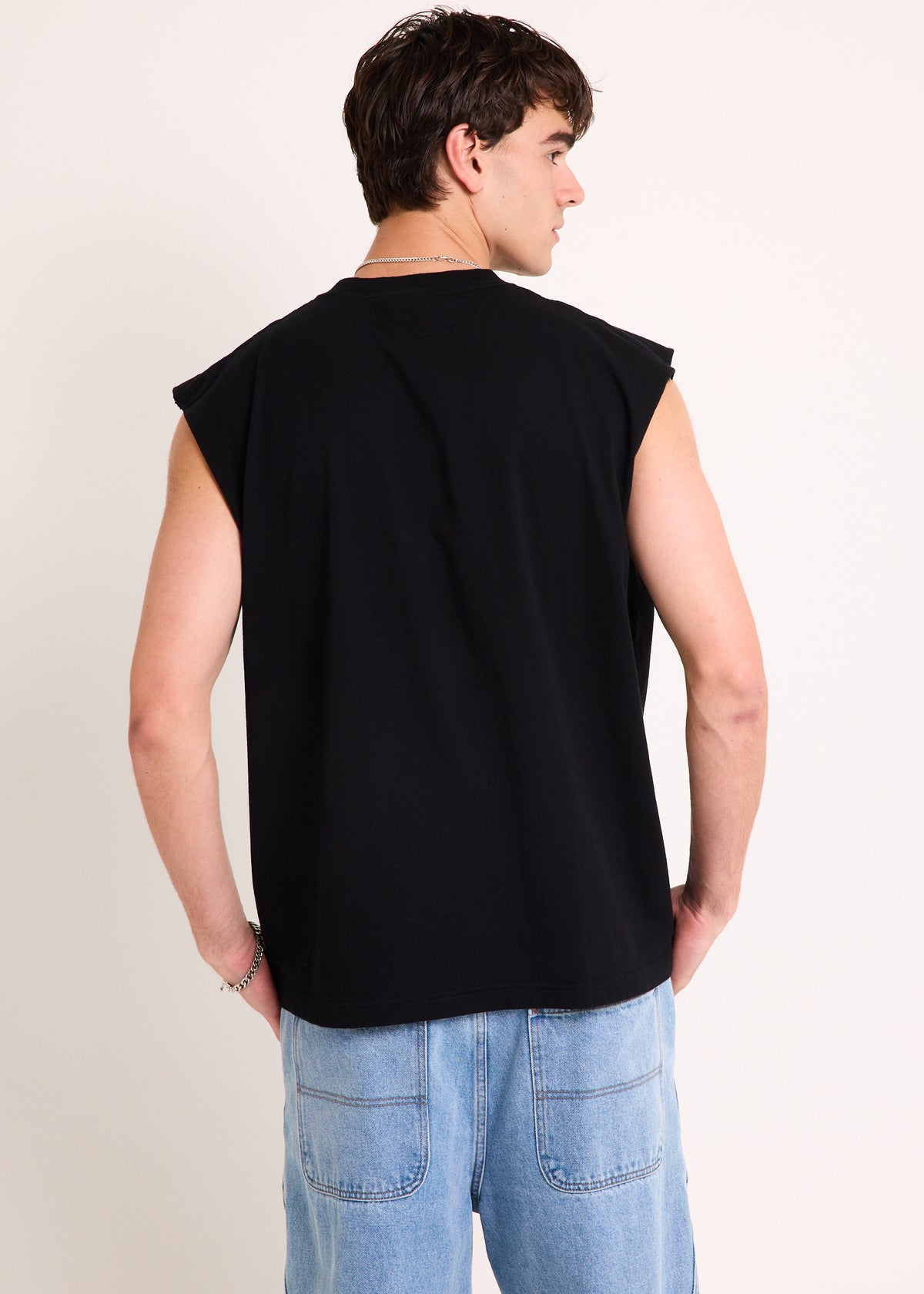 Ballz Sleeveless Tee WASHED BLACK