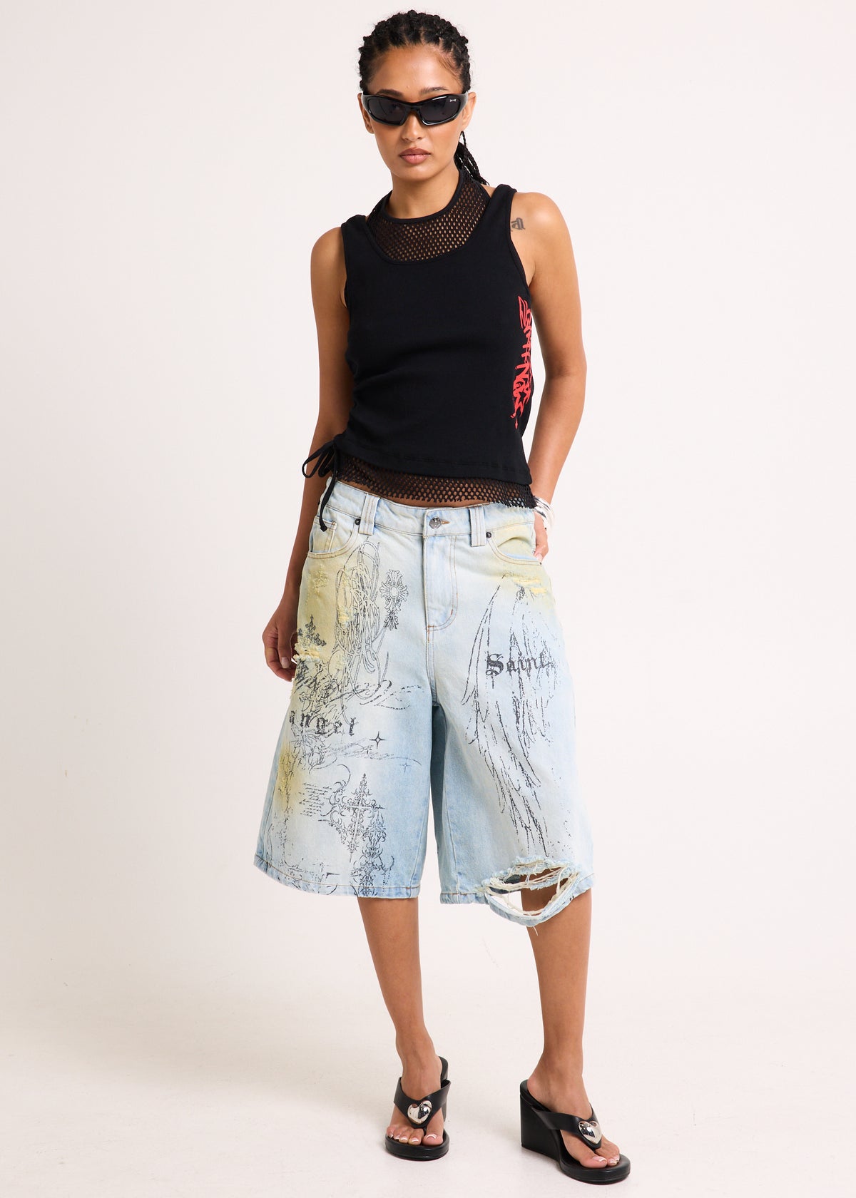Layer Mesh Singlet BLACK