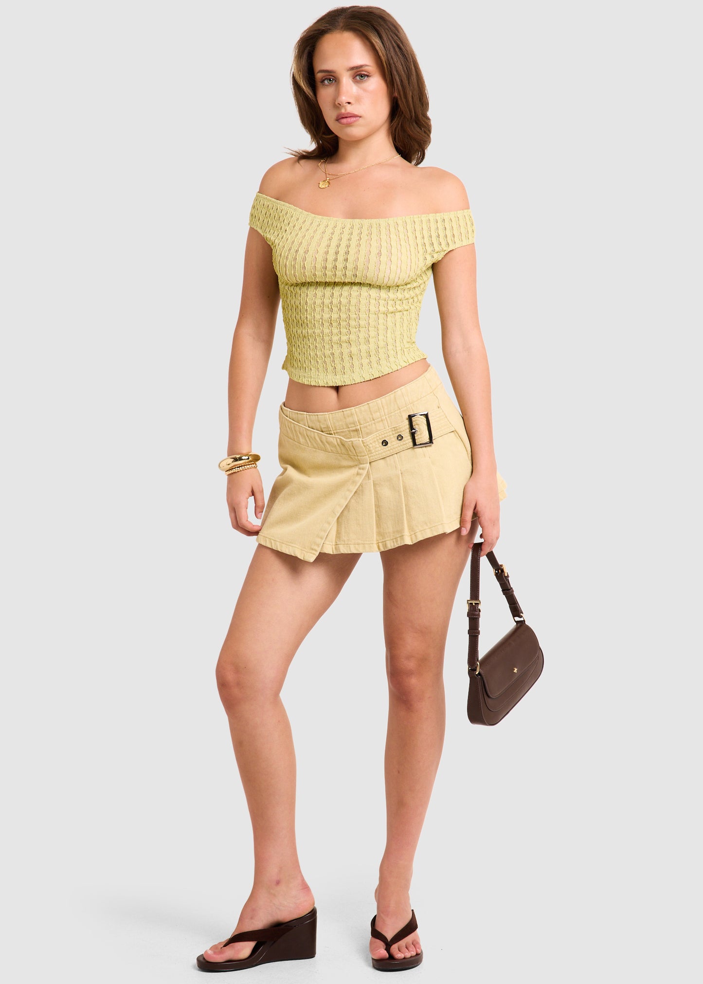 Molly Pleat Wrap Skirt