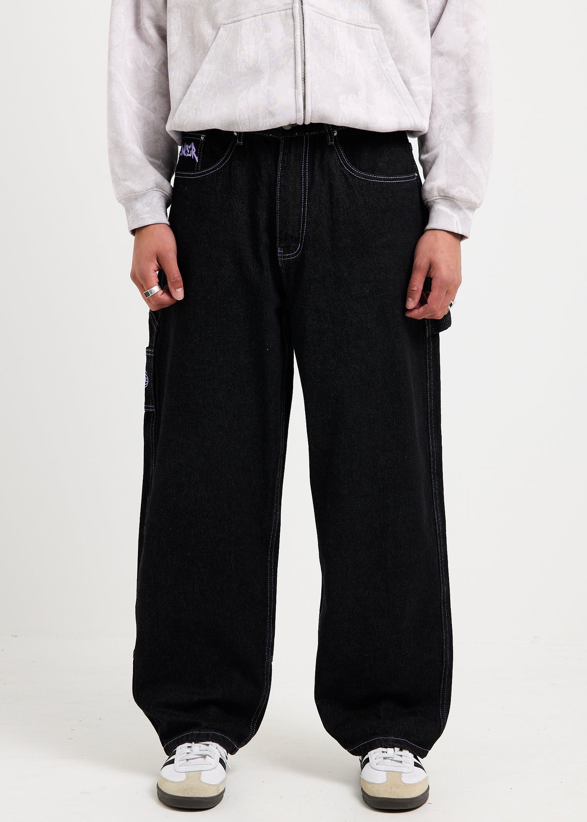 New Jersey Tagger Denim Jeans WASHED BLACK