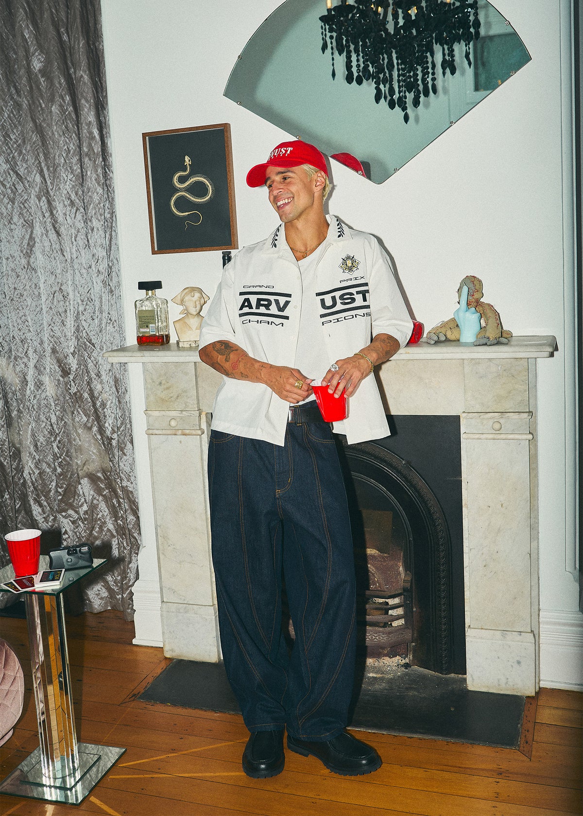 Grand Prix Short Sleeve Shirt WHITE