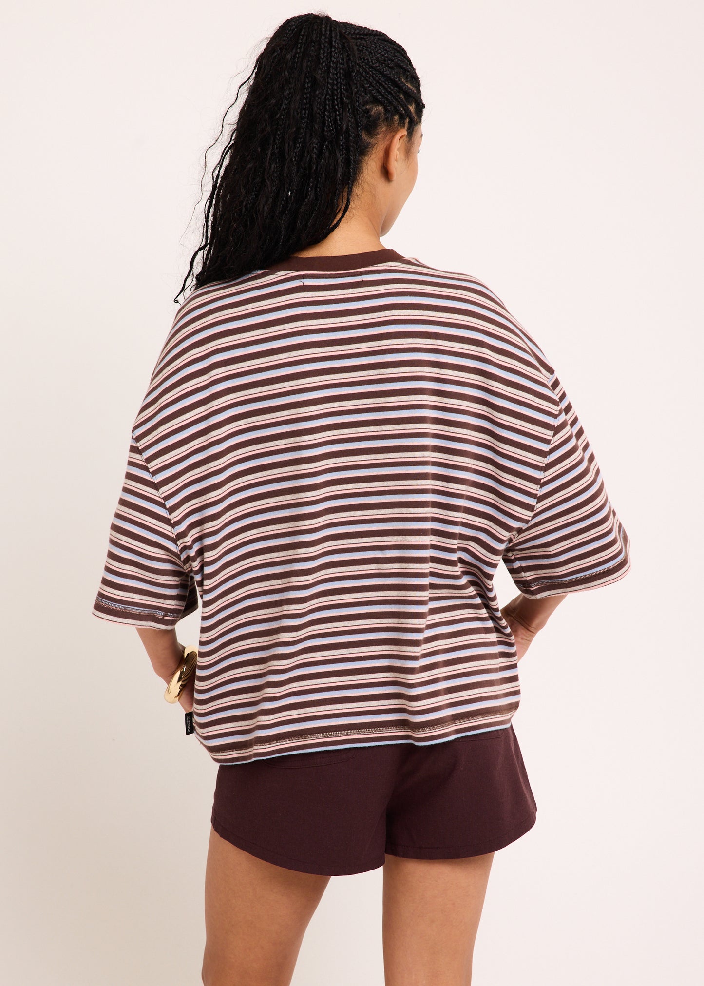 Harlem Striped Boyfriend T-Shirt