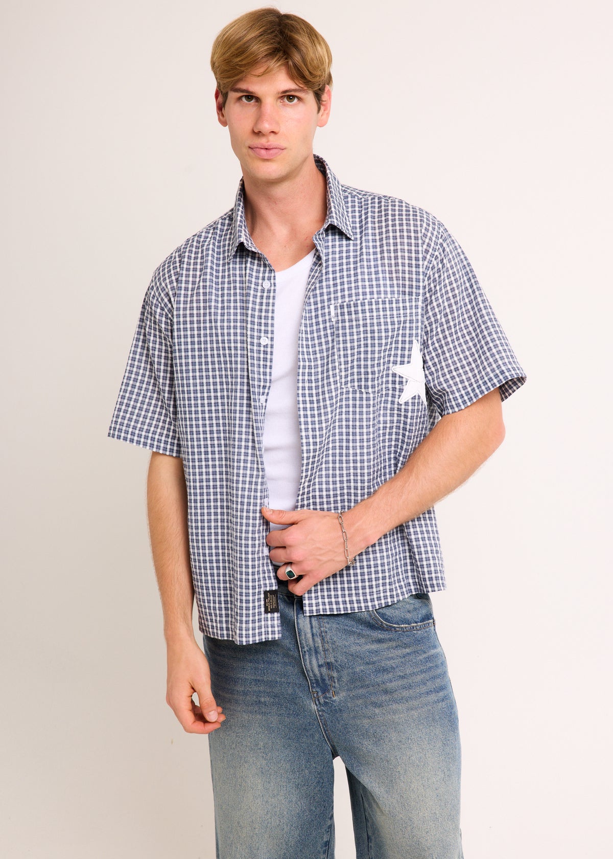 Logo Short Sleeve Shirt BLUE