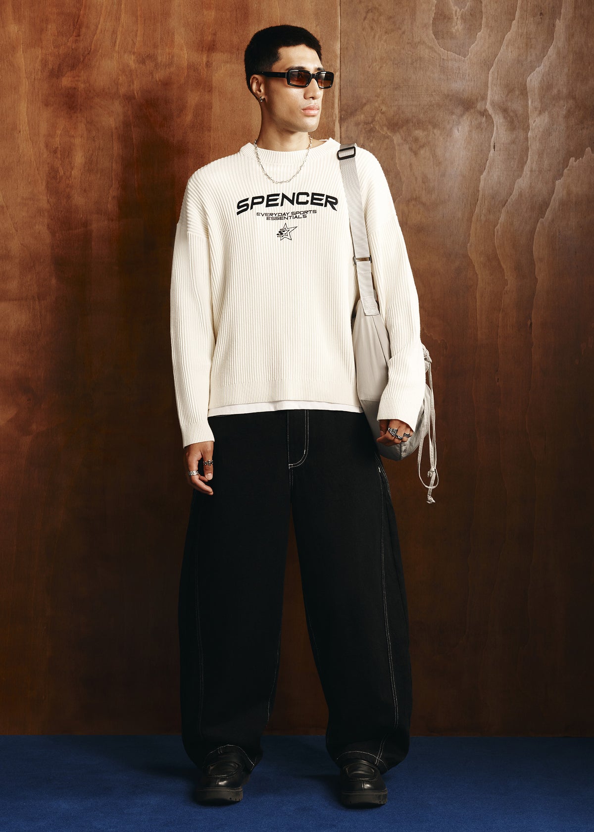 Arch Knit Crew Jumper NATURAL