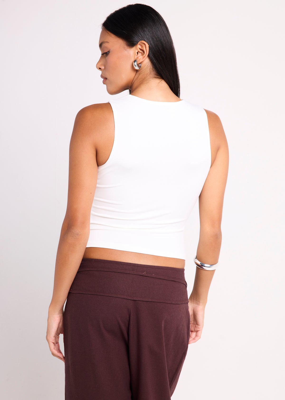 Anna Cut Out Top WHITE