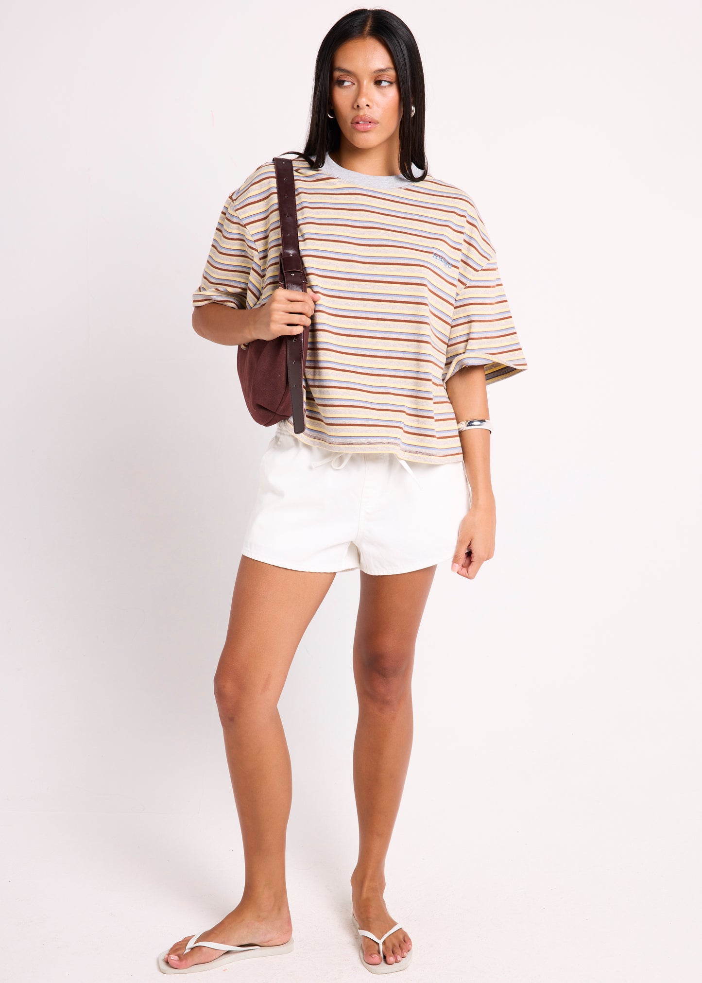 Harlem Striped Boyfriend T-Shirt