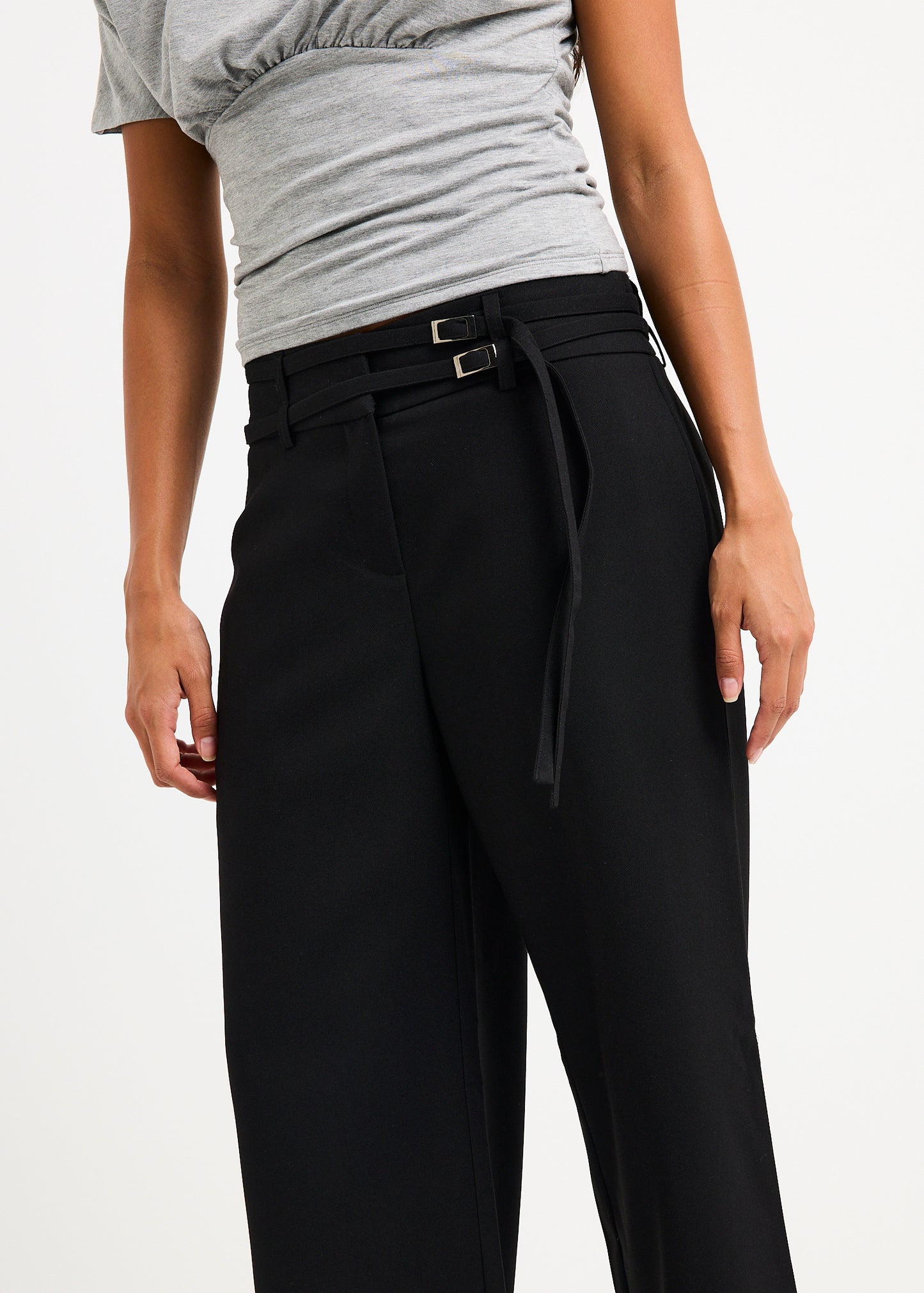 Renelle Belt Detail Pants