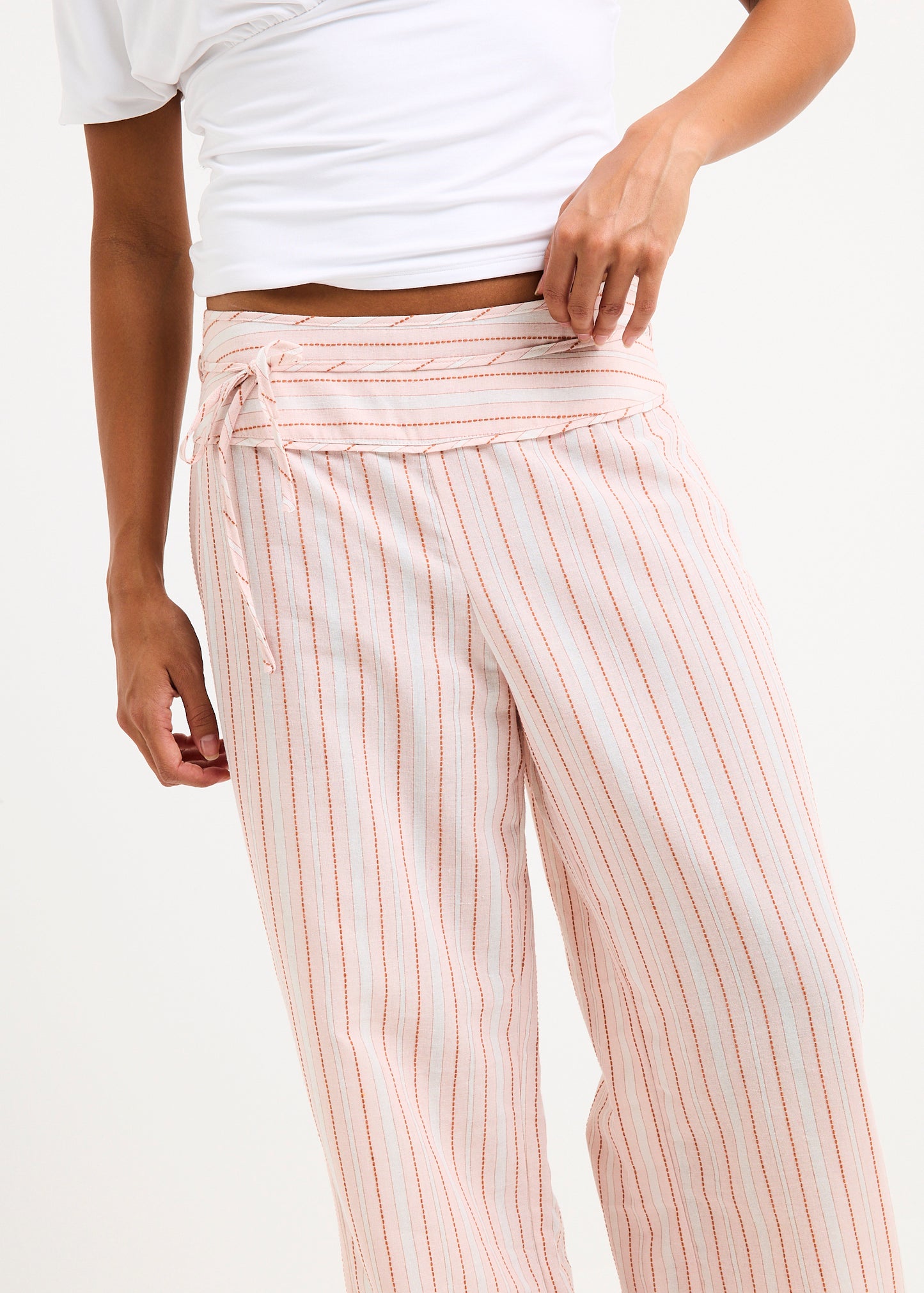 Ines Stripes Low Rise Pants