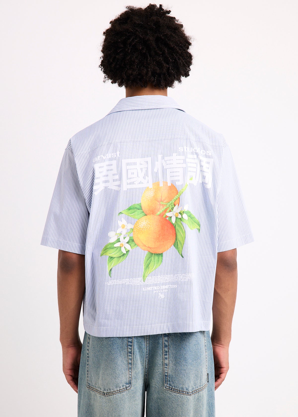 Honolulu Cropped Shirt NAVY