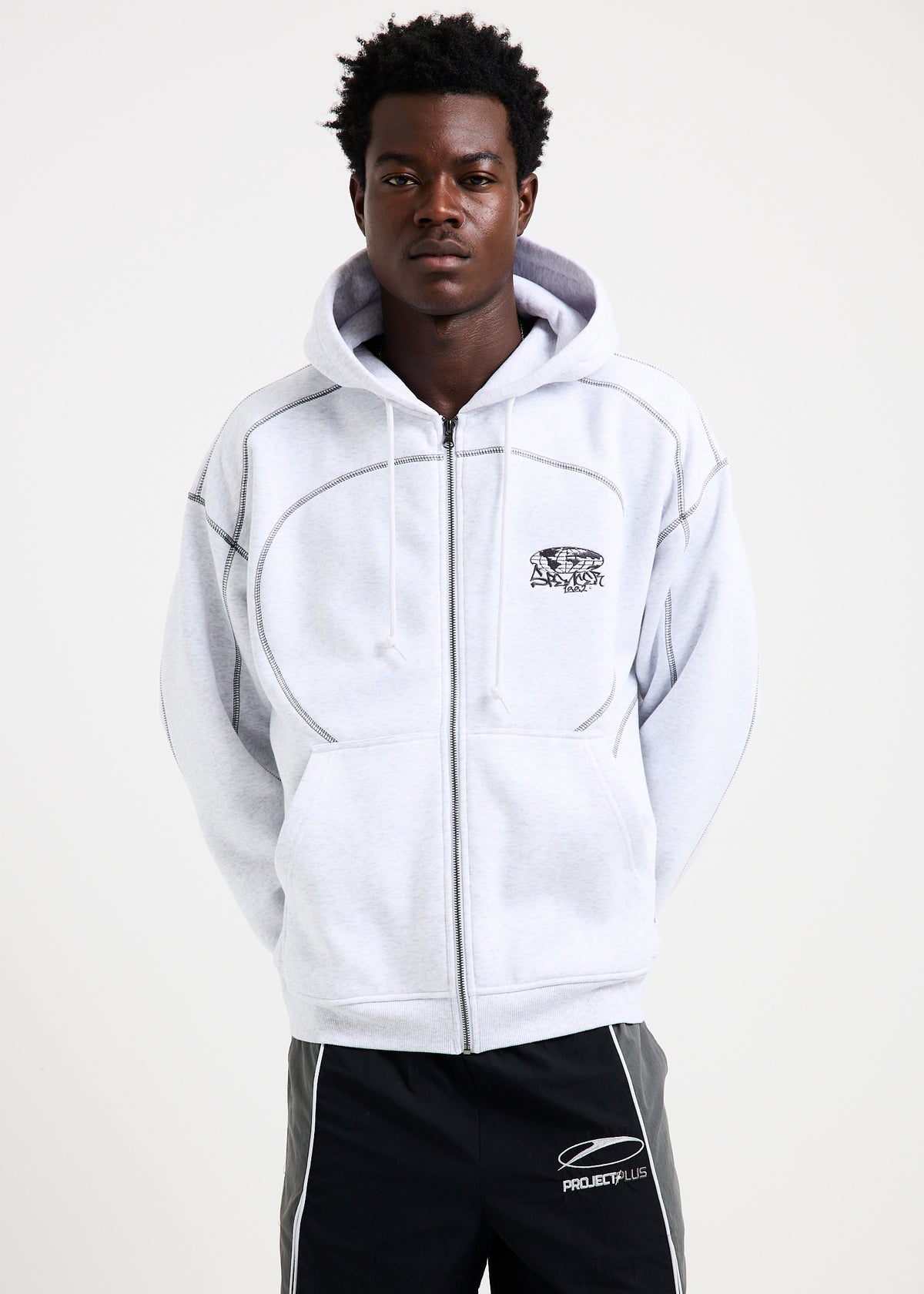 Harring Zip Hoodie FROST MARL
